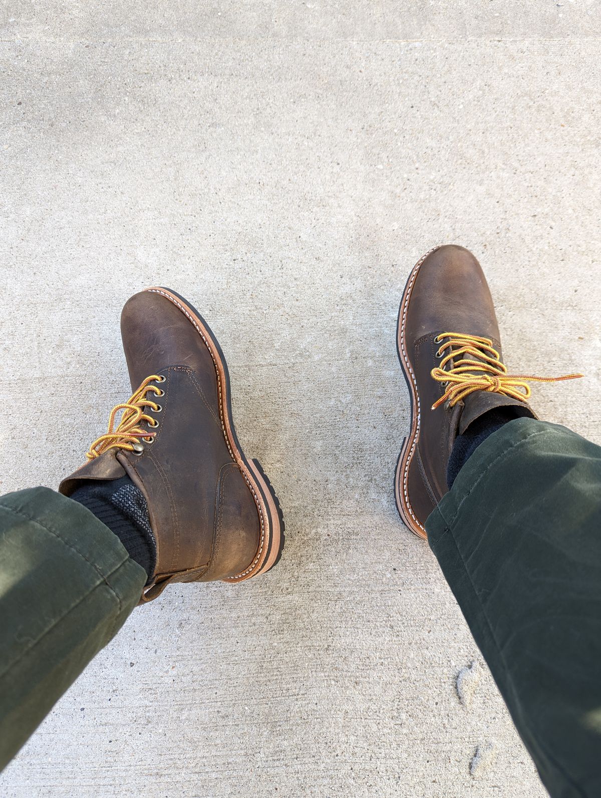 Photo by locngo1709 on October 1, 2022 of the Mark Albert Outrider Boot in Unlisted Leather.