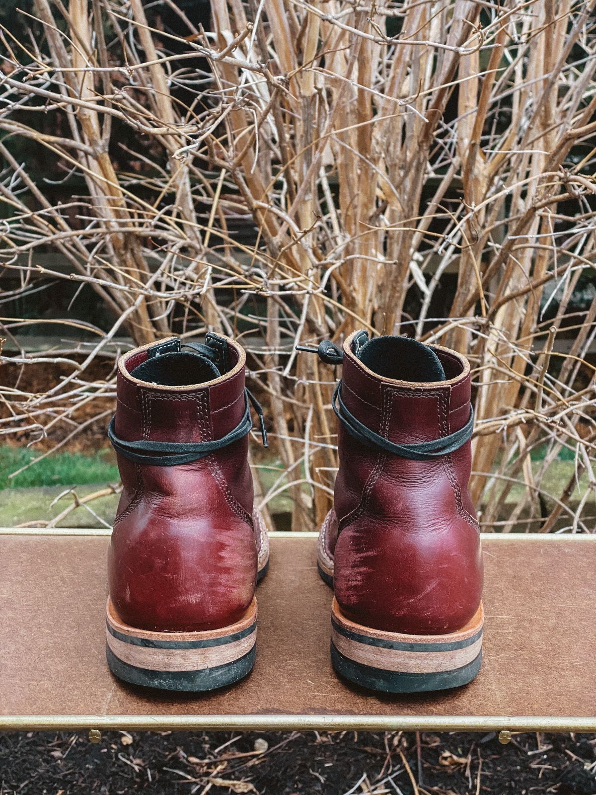 Photo by emilyfurr on January 3, 2023 of the White's MP-M1TC in Horween Color 8 Chromexcel.
