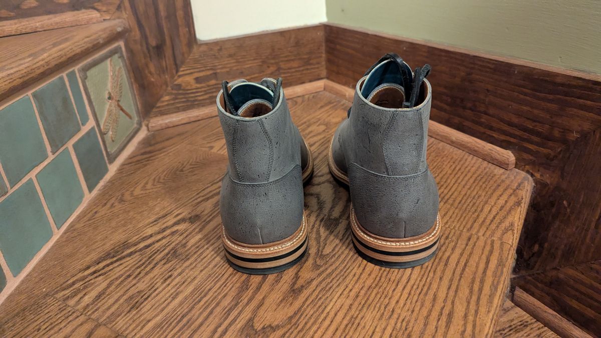 Photo by Eazyianish on December 16, 2025 of the Grant Stone Ottawa Boot in C.F. Stead Storm Waxed Kudu.