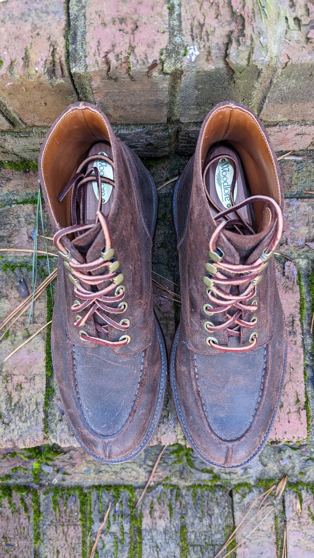 Photo by Eazyianish on January 5, 2023 of the Grant Stone Ottawa Boot in C.F. Stead Tobacco Waxy Commander Suede.