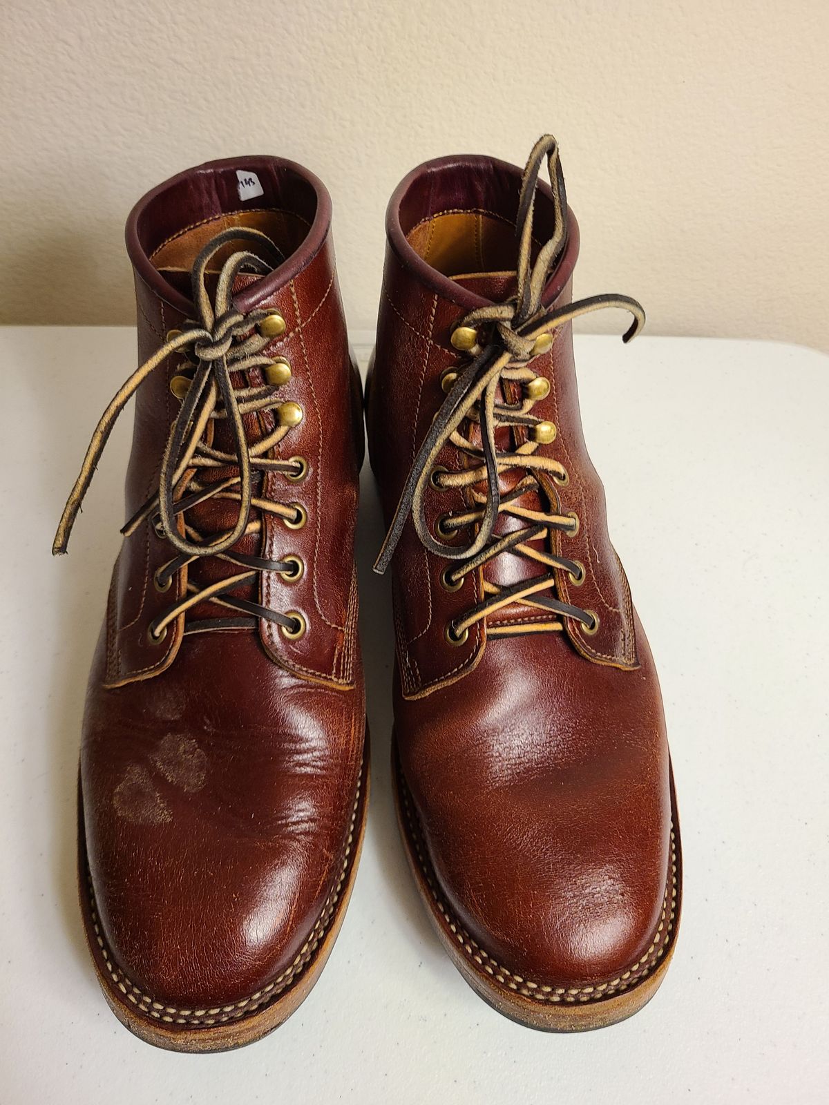 Photo by 2313499 on February 3, 2022 of the Midas Service Boot in Shinki Burgundy Oiled Horsebutt.