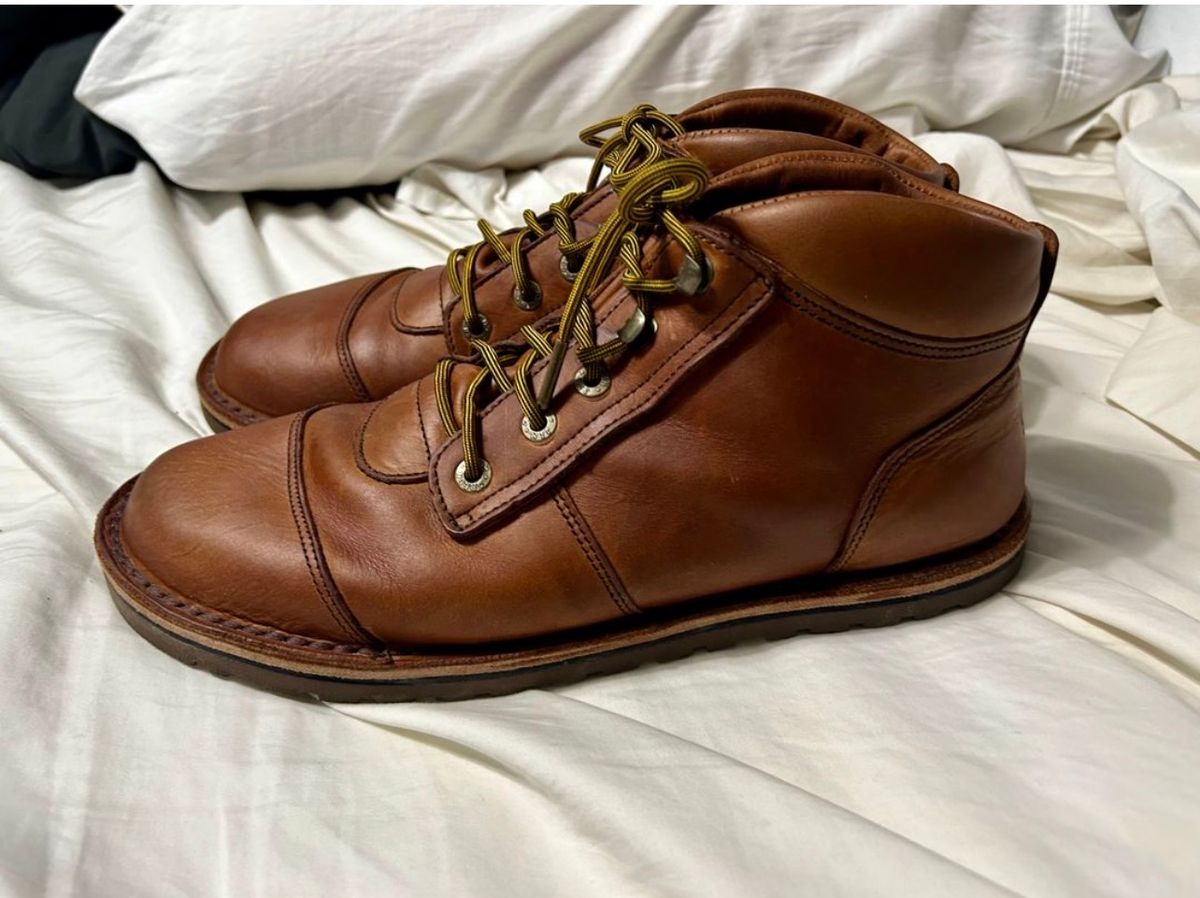 Photo by rattler360 on November 5, 2025 of the Jim Green African Ranger Barefoot Boot in Fudge Crazy Horse.