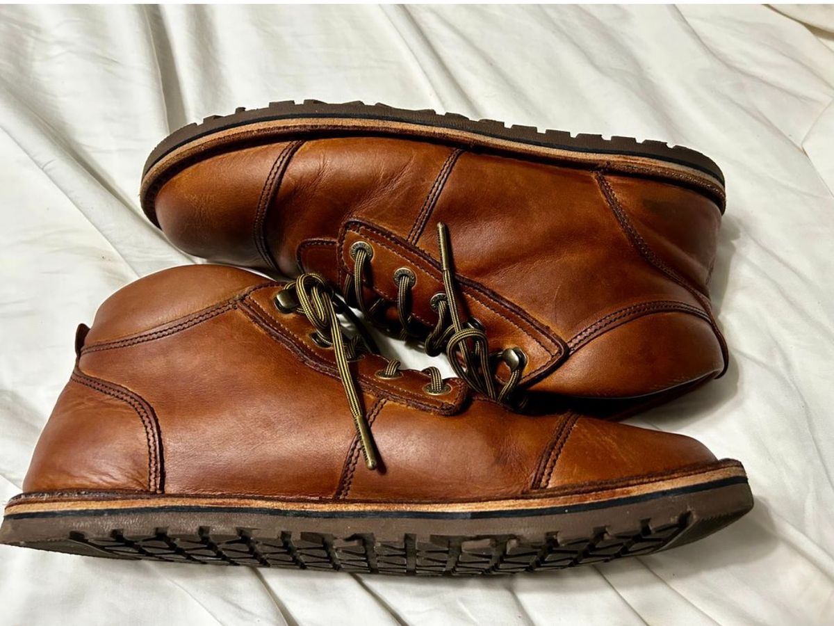 Photo by rattler360 on November 5, 2025 of the Jim Green African Ranger Barefoot Boot in Fudge Crazy Horse.