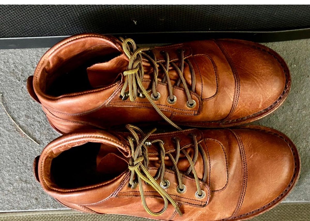 Photo by rattler360 on November 5, 2025 of the Jim Green African Ranger Barefoot Boot in Fudge Crazy Horse.