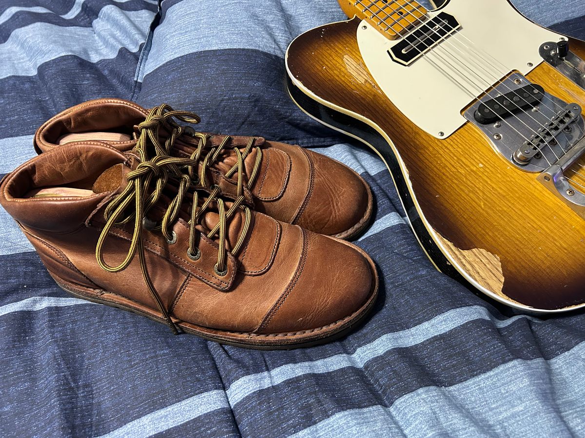 Photo by rattler360 on December 2, 2025 of the Jim Green African Ranger Barefoot Boot in Fudge Crazy Horse.