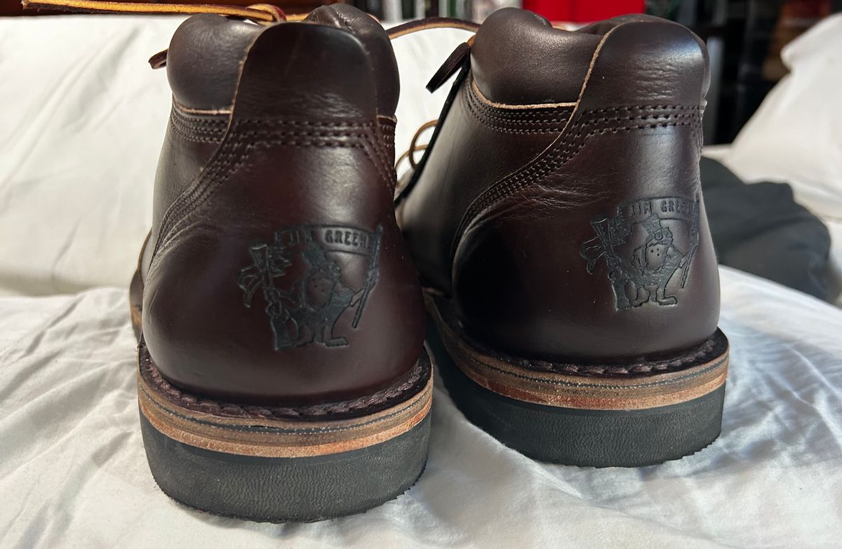Photo by rattler360 on March 1, 2024 of the Jim Green African Ranger in Horween Burgundy Chromexcel.