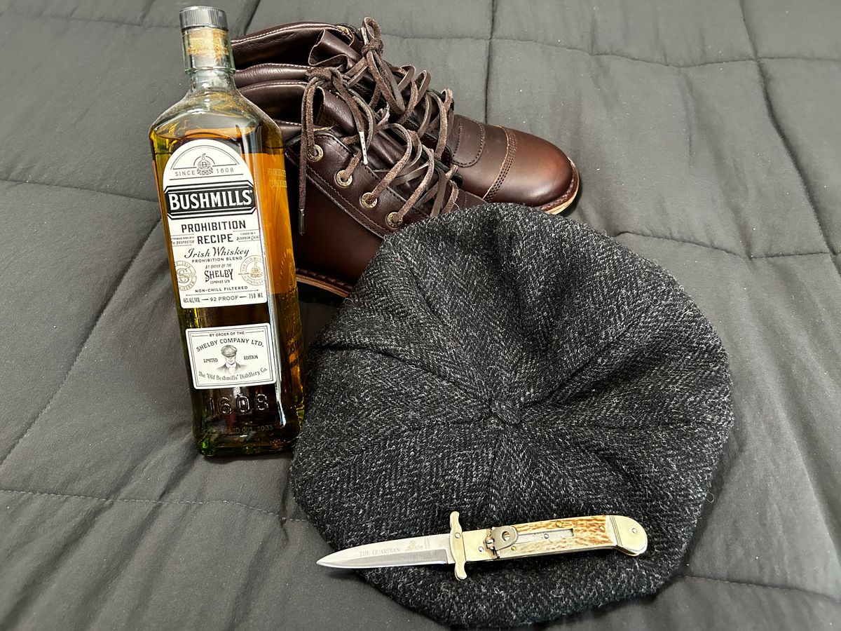 Photo by rattler360 on November 1, 2023 of the Jim Green African Ranger in Horween Burgundy Chromexcel.