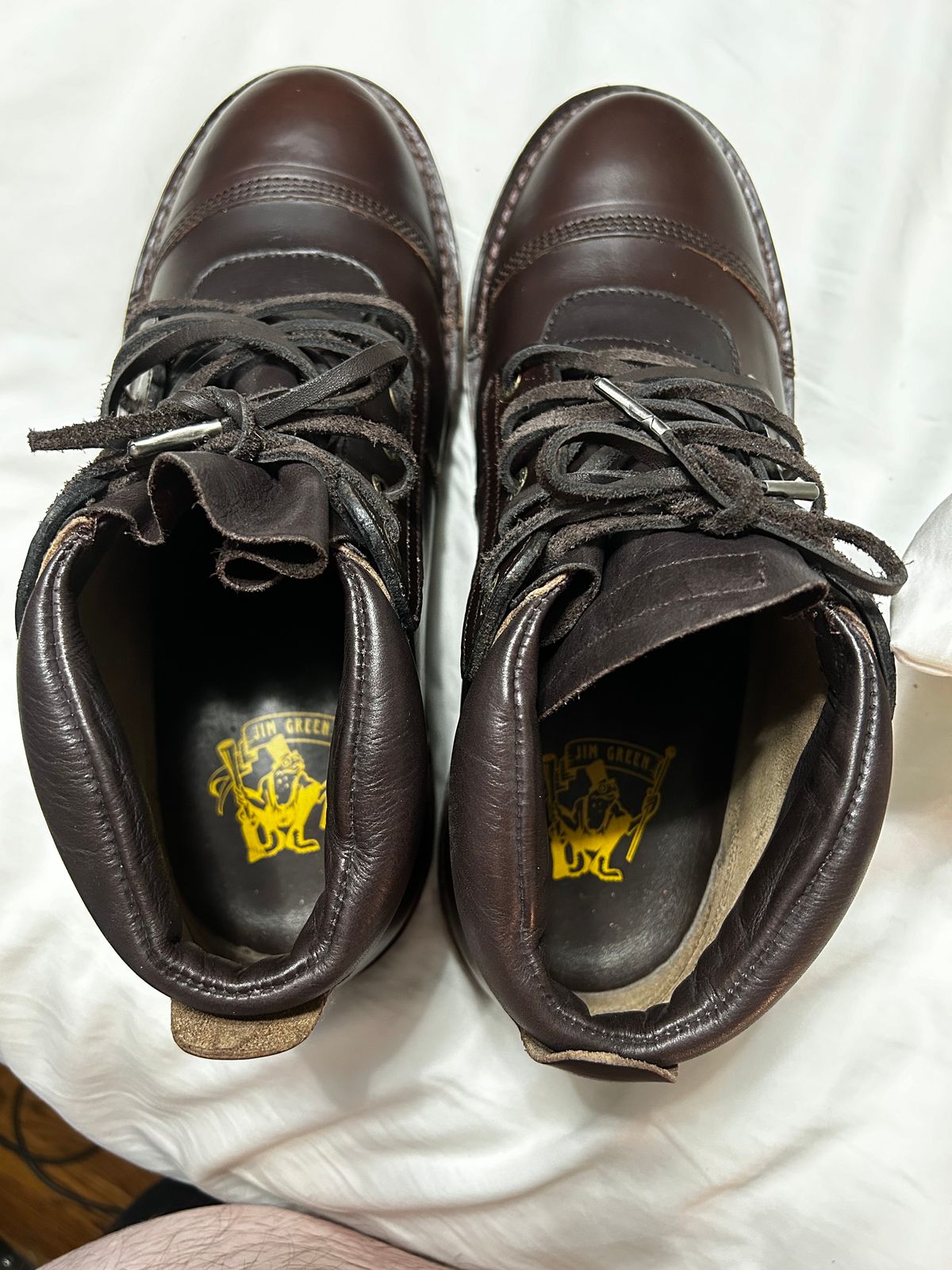 Photo by rattler360 on November 1, 2023 of the Jim Green African Ranger in Horween Burgundy Chromexcel.