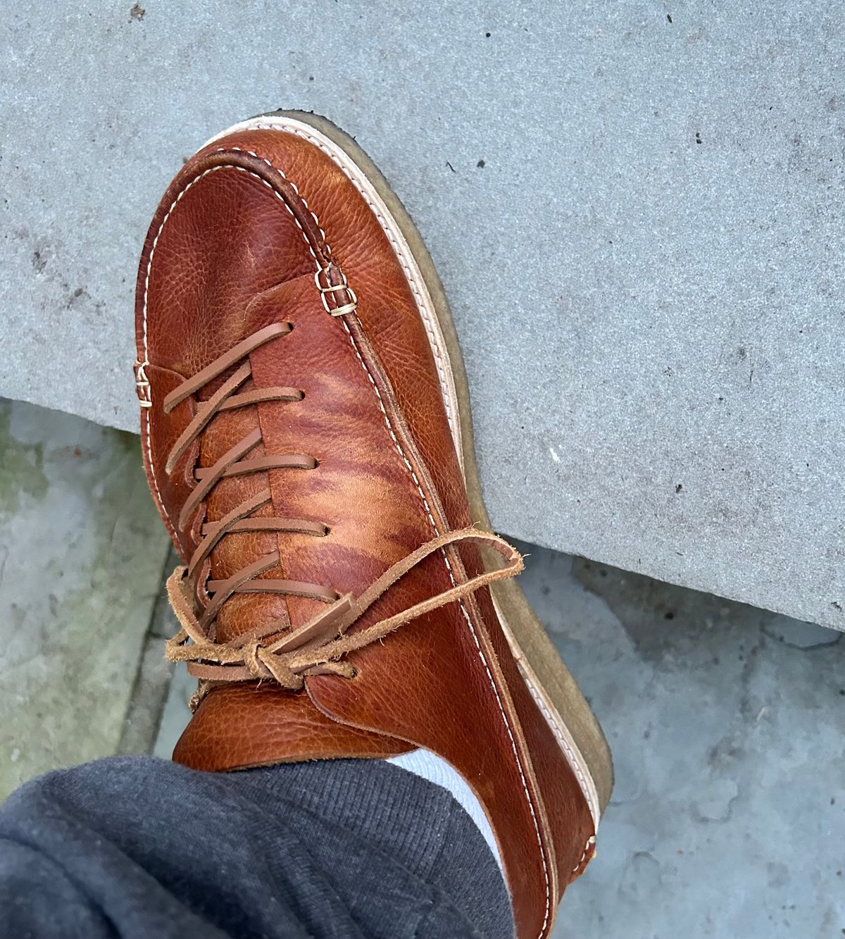 Photo by rattler360 on December 3, 2024 of the Yogi Footwear Finn 3 in Chestnut Brown.