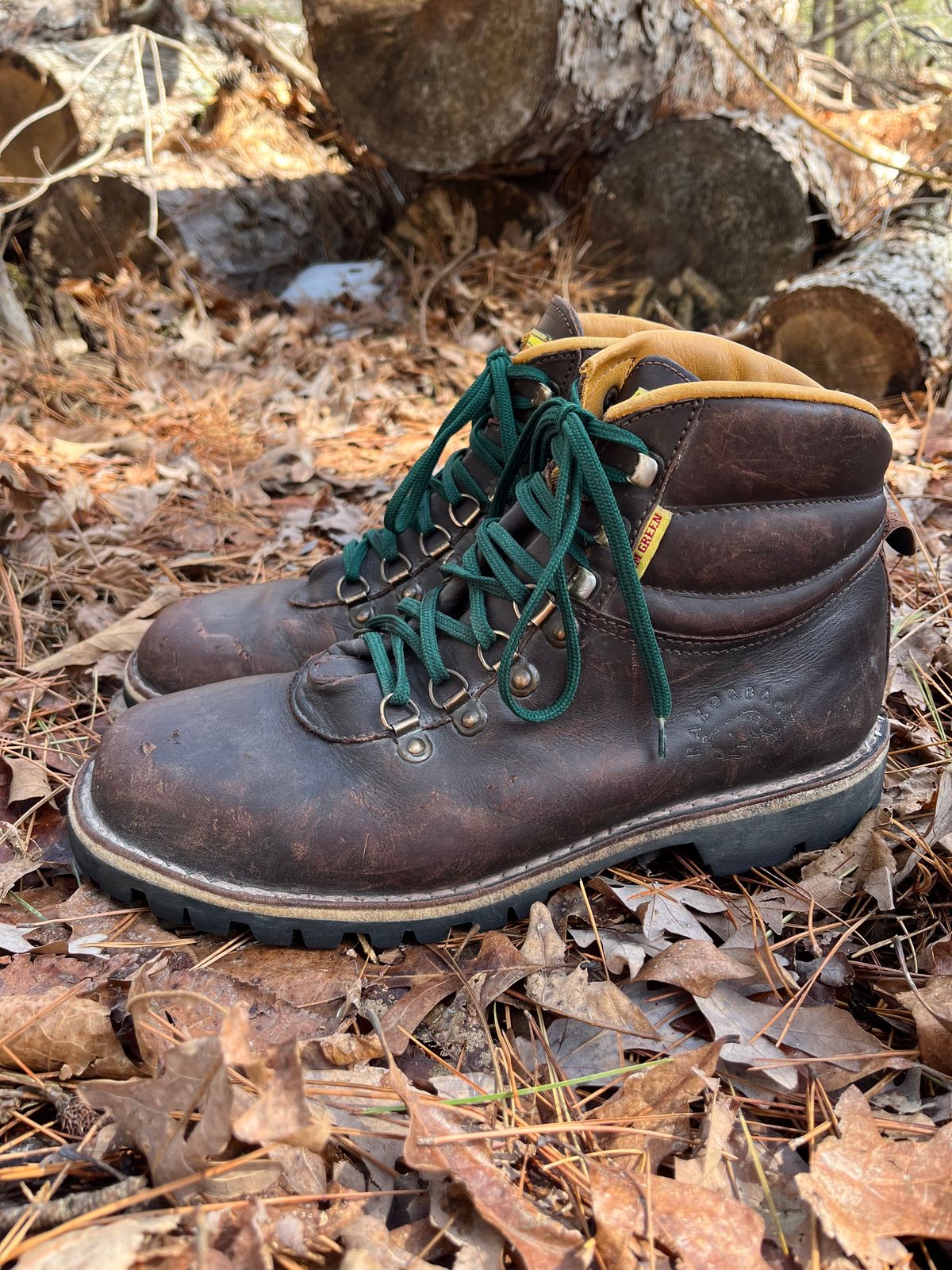 Photo by QuinnH on February 5, 2023 of the Jim Green Razorback in Brown Full Grain.