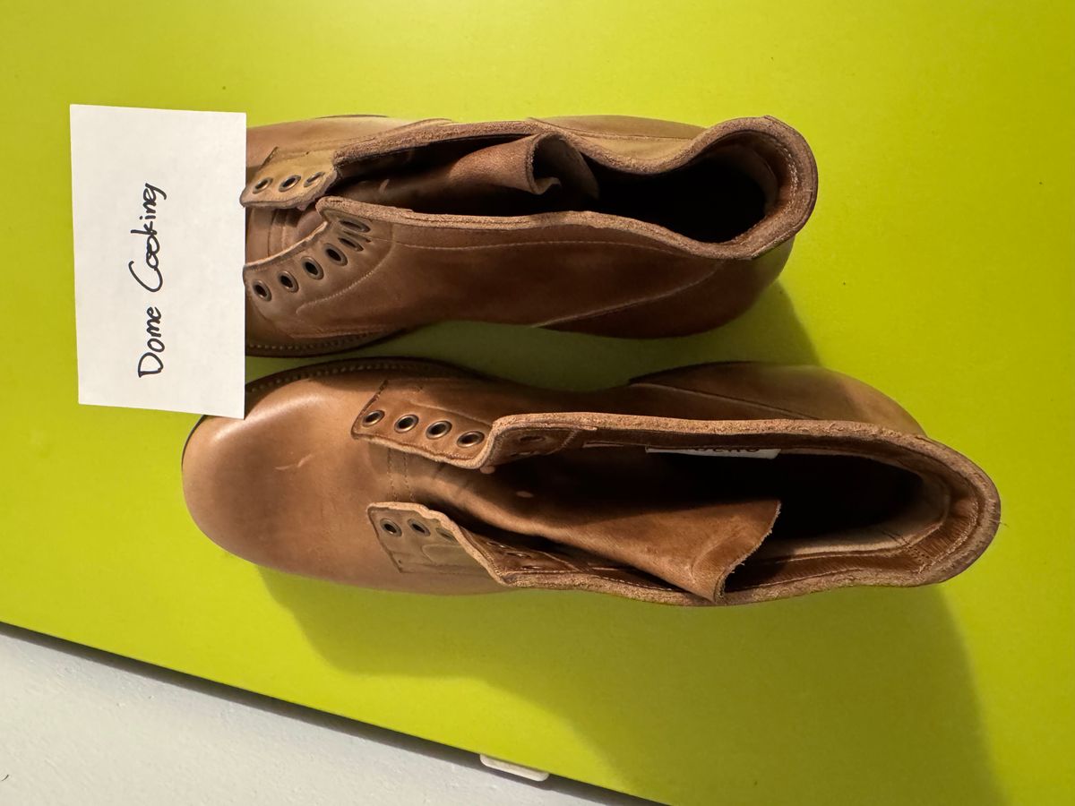 Photo by GalaxyGuy on November 1, 2025 of the Viberg Service Boot in Horween Natural Chromexcel Horsehide.