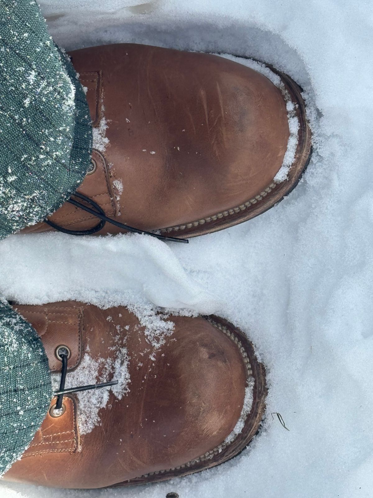 Photo by GalaxyGuy on February 1, 2026 of the Viberg Service Boot in Horween Natural Chromexcel Horsehide.