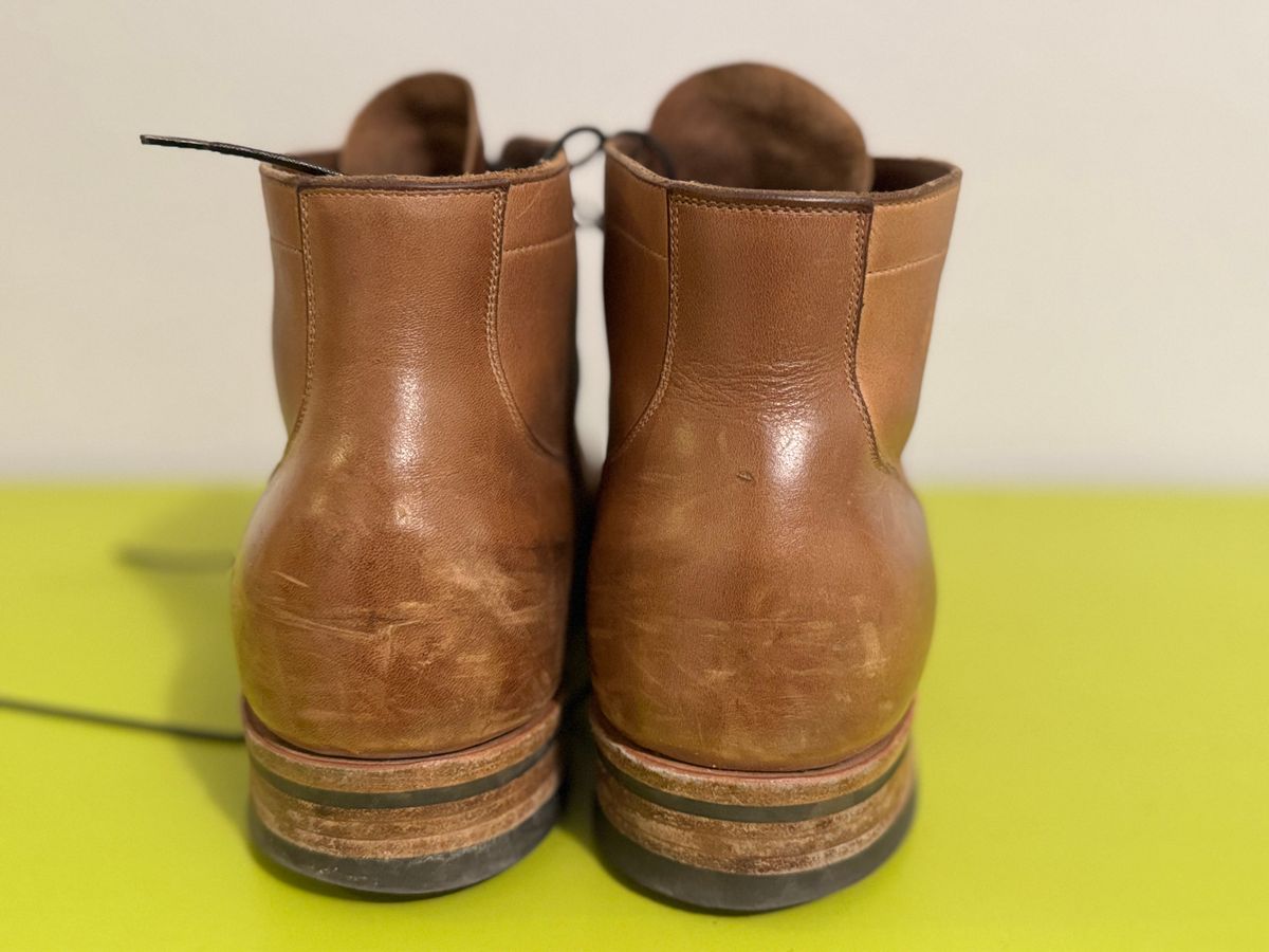 Photo by GalaxyGuy on February 4, 2026 of the Viberg Service Boot in Horween Natural Chromexcel Horsehide.