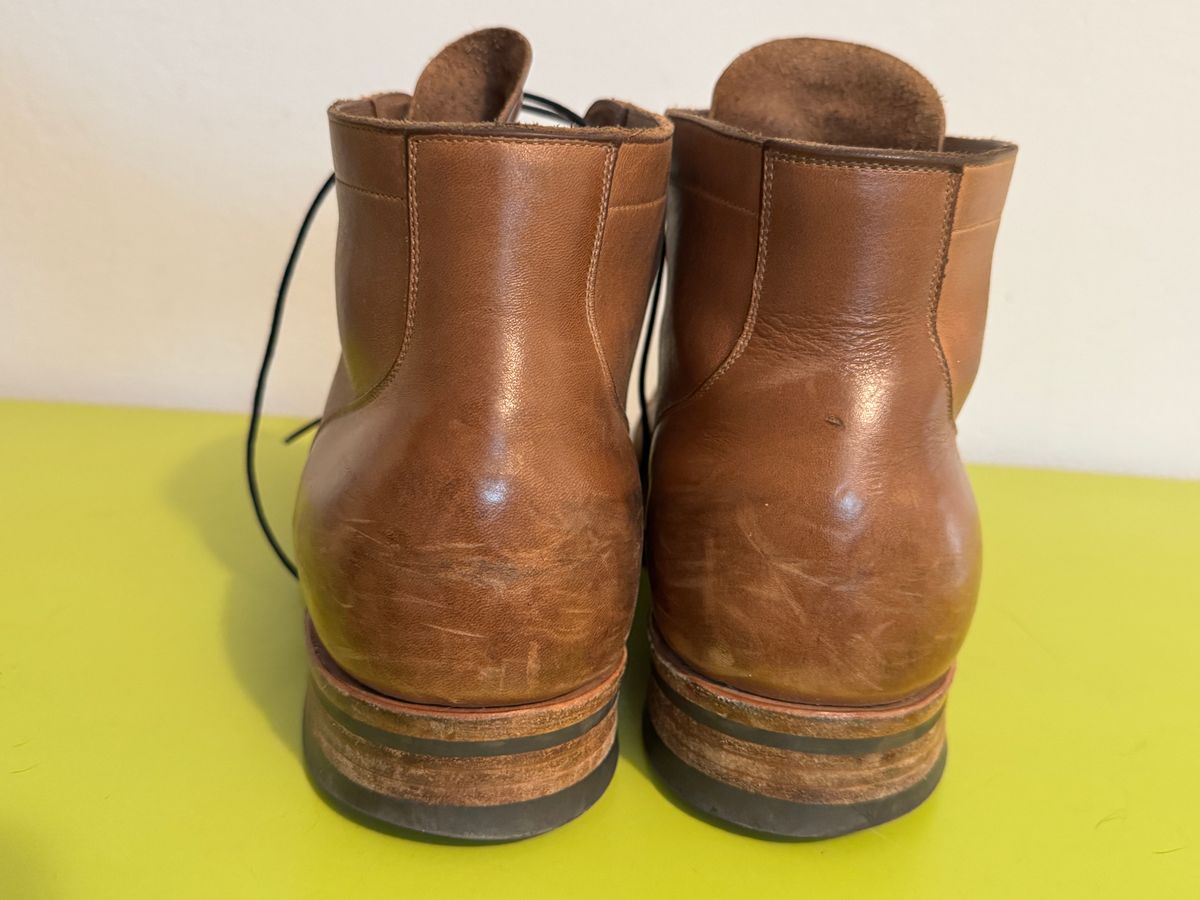 Photo by GalaxyGuy on March 1, 2026 of the Viberg Service Boot in Horween Natural Chromexcel Horsehide.
