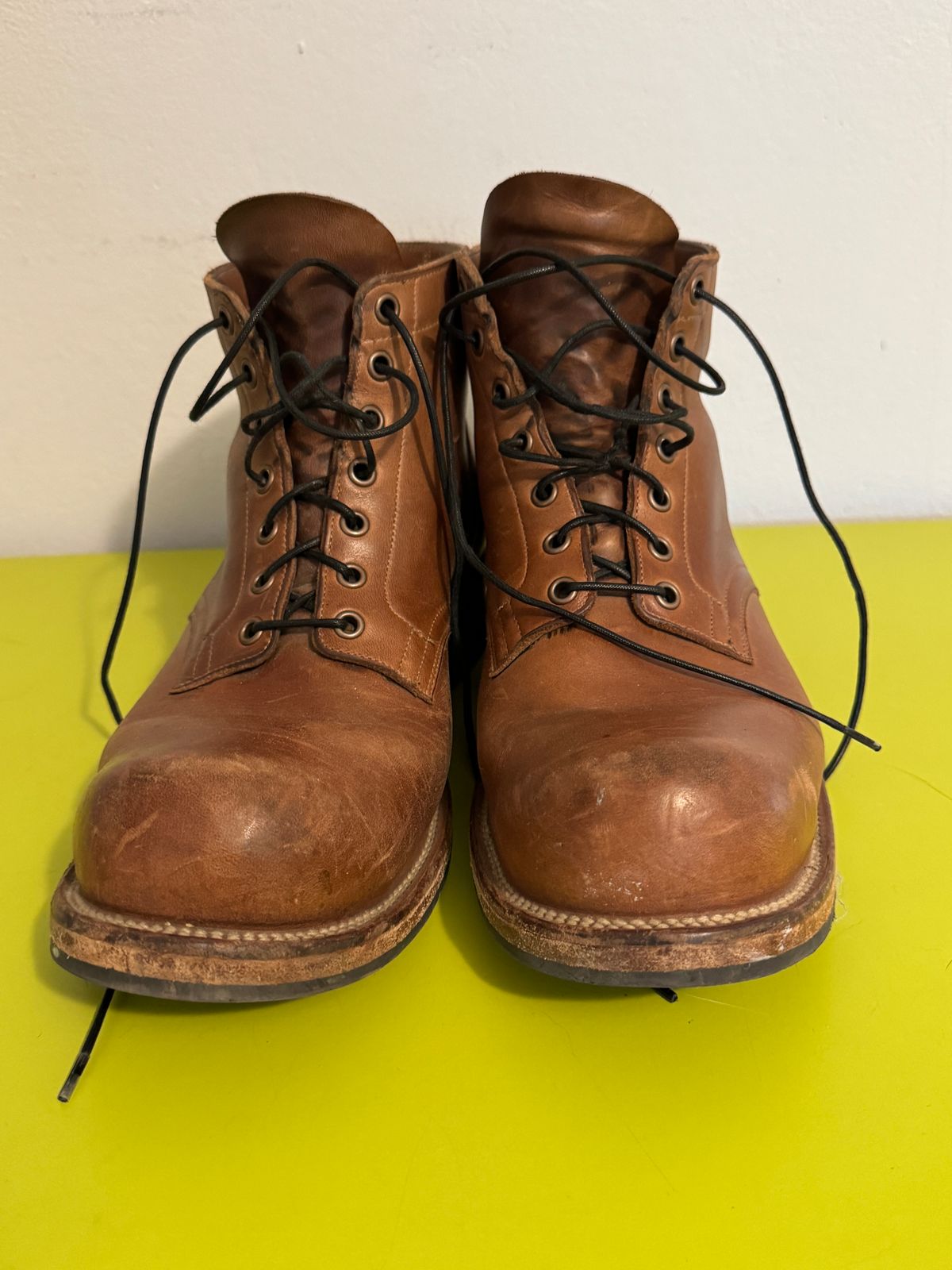 Photo by GalaxyGuy on March 1, 2026 of the Viberg Service Boot in Horween Natural Chromexcel Horsehide.
