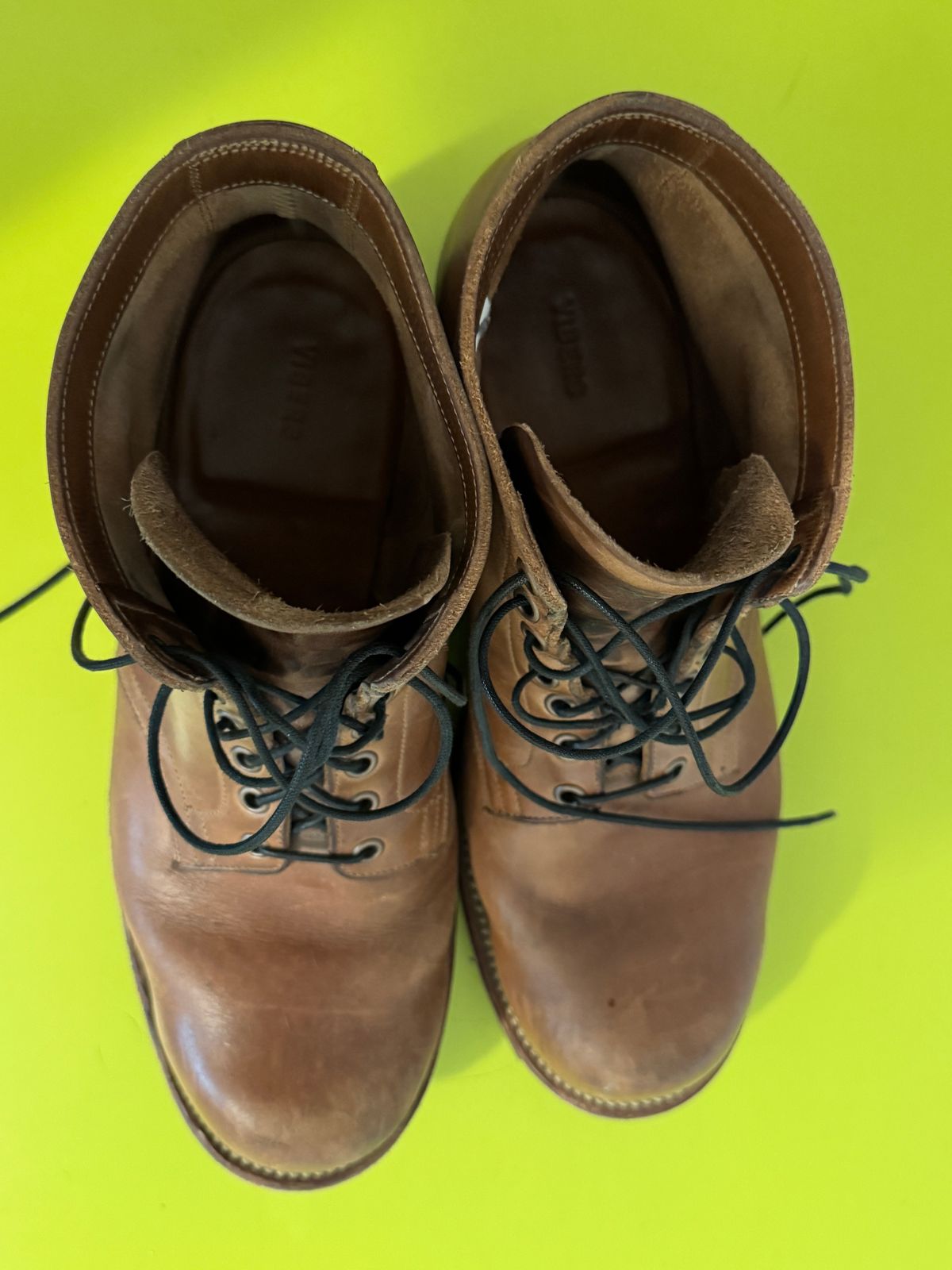 Photo by GalaxyGuy on March 1, 2026 of the Viberg Service Boot in Horween Natural Chromexcel Horsehide.