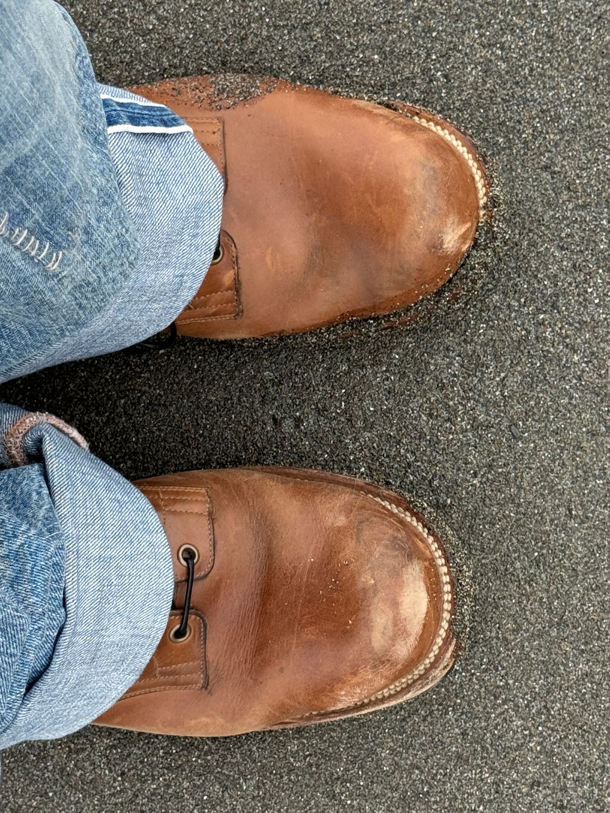 Photo by GalaxyGuy on March 31, 2026 of the Viberg Service Boot in Horween Natural Chromexcel Horsehide.