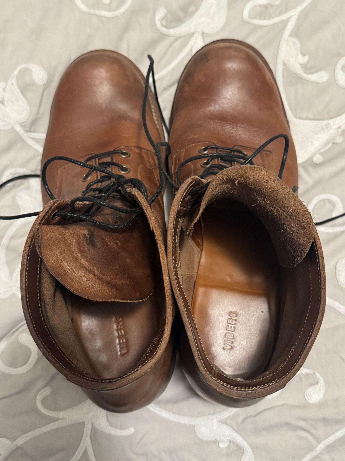 Photo by GalaxyGuy on April 6, 2026 of the Viberg Service Boot in Horween Natural Chromexcel Horsehide.