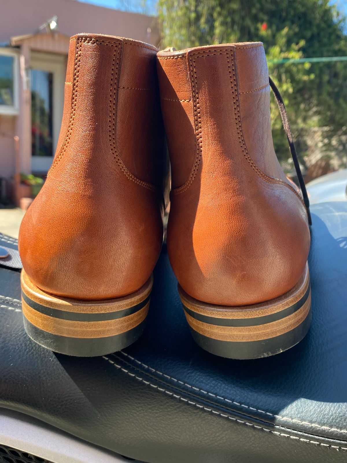 Photo by GalaxyGuy on October 1, 2022 of the Iron Boots Devil Dog in Maryam Brown Horsebutt.