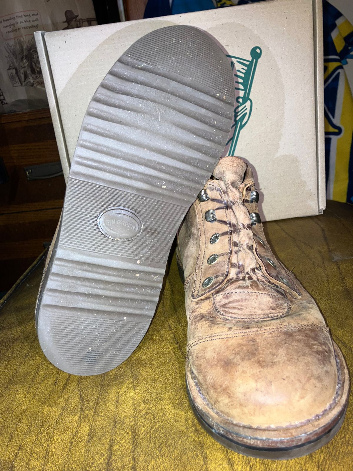 Photo by sigben59 on December 4, 2025 of the Jim Green African Ranger – Leather Midsole in Fudge Crazy Horse.