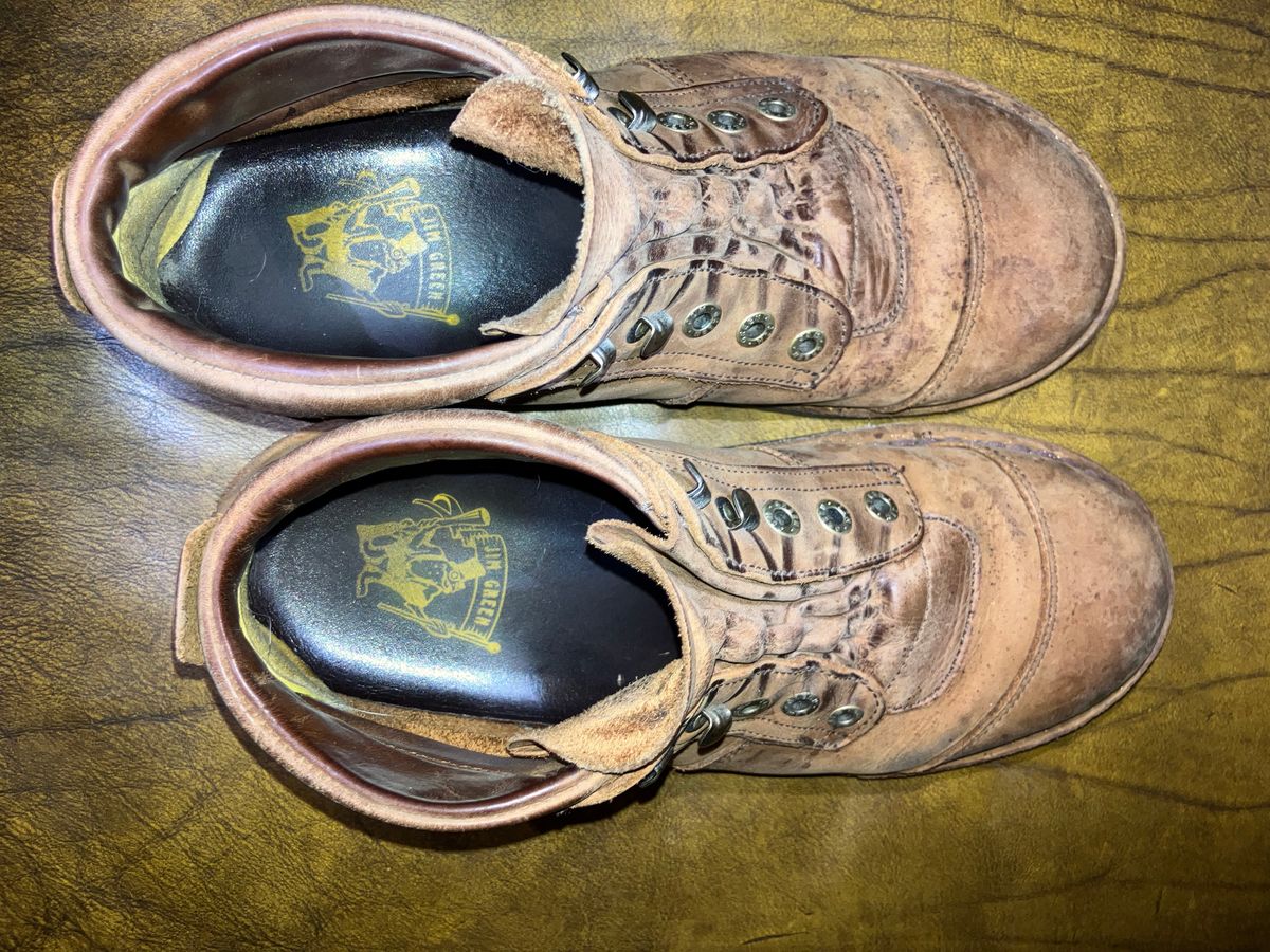 Photo by sigben59 on December 4, 2025 of the Jim Green African Ranger – Leather Midsole in Fudge Crazy Horse.