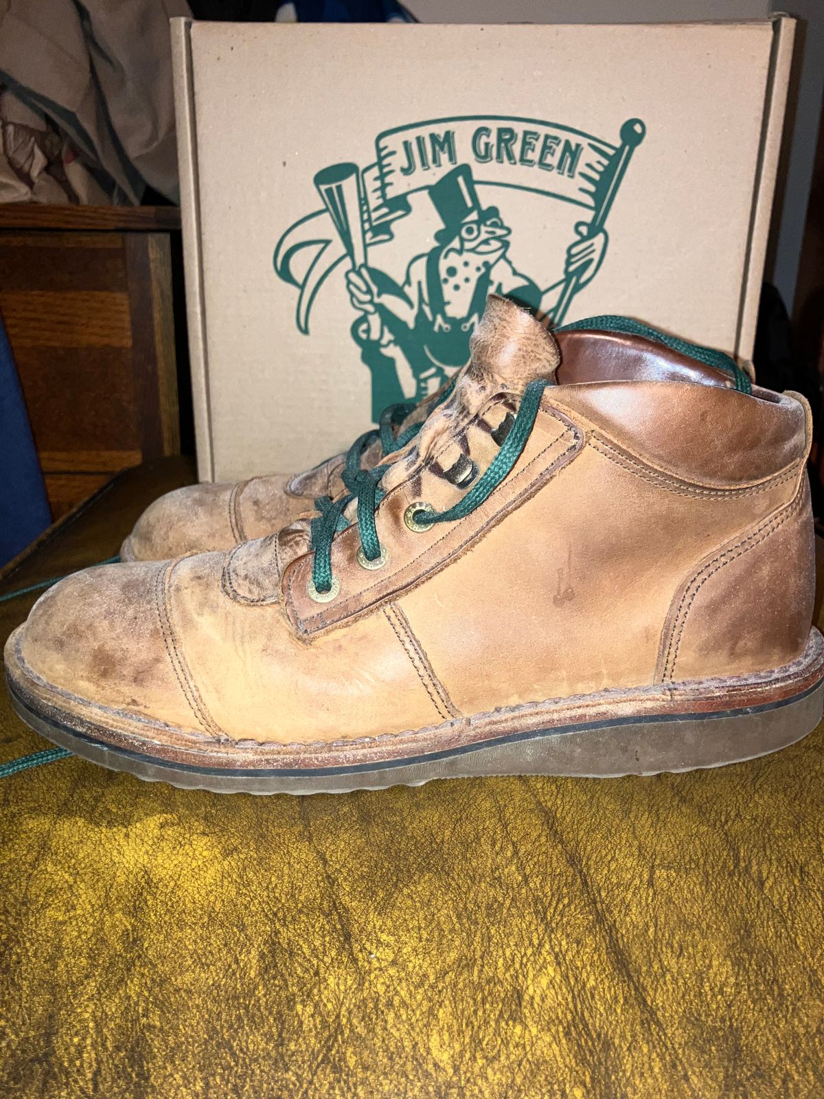 Photo by sigben59 on January 5, 2026 of the Jim Green African Ranger – Leather Midsole in Fudge Crazy Horse.