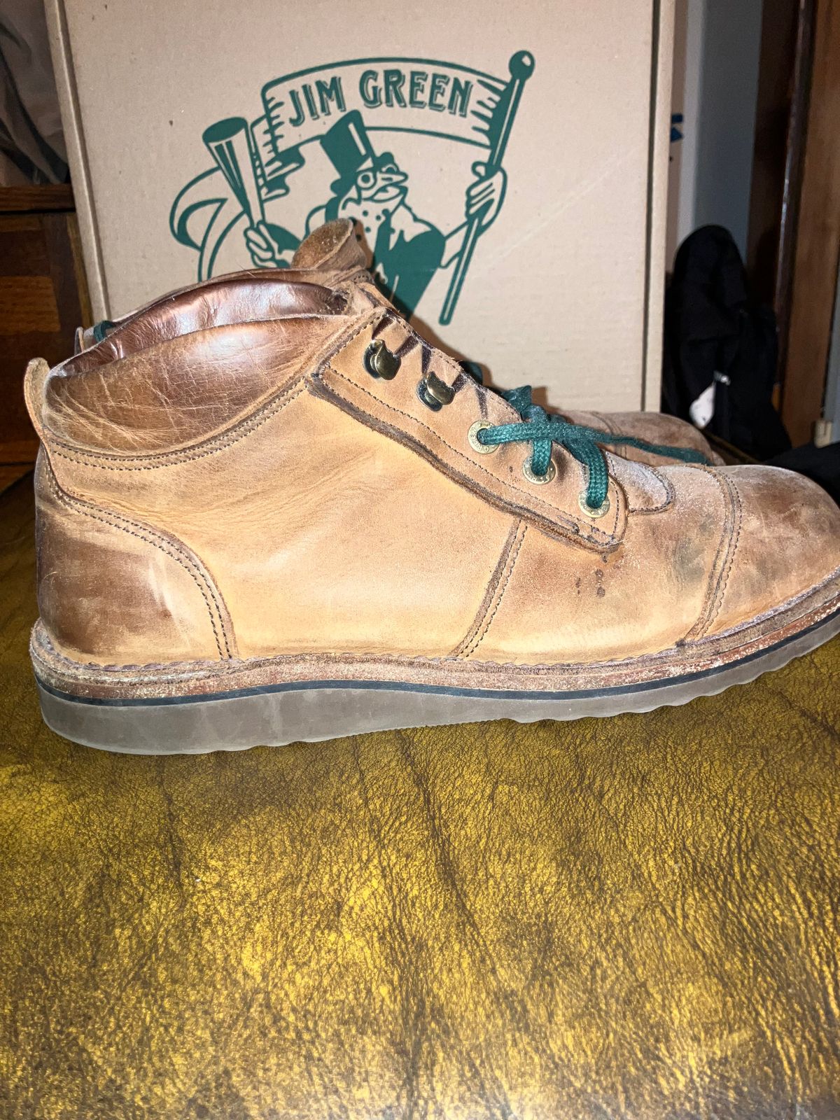 Photo by sigben59 on January 5, 2026 of the Jim Green African Ranger – Leather Midsole in Fudge Crazy Horse.