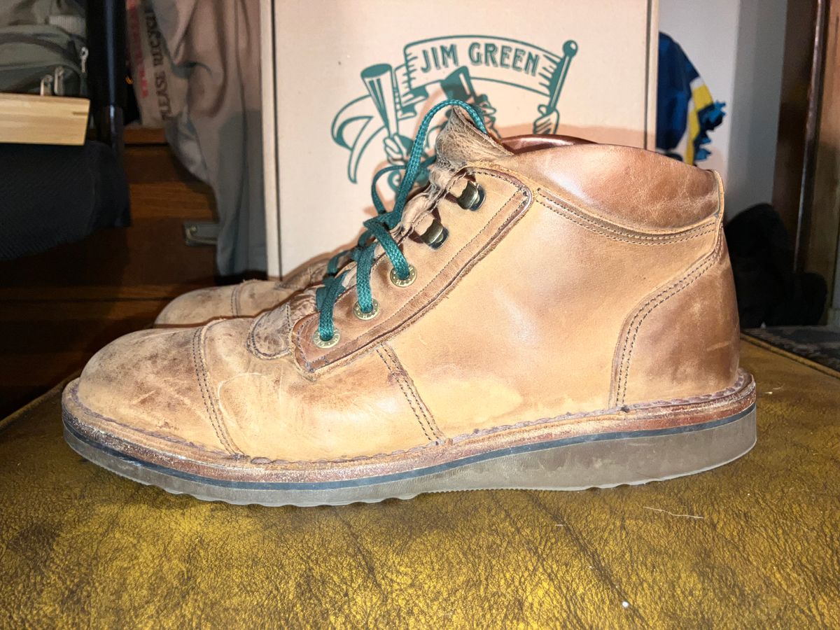 Photo by sigben59 on March 5, 2026 of the Jim Green African Ranger – Leather Midsole in Fudge Crazy Horse.