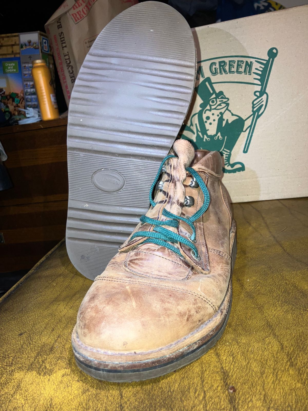 Photo by sigben59 on April 5, 2026 of the Jim Green African Ranger – Leather Midsole in Fudge Crazy Horse.