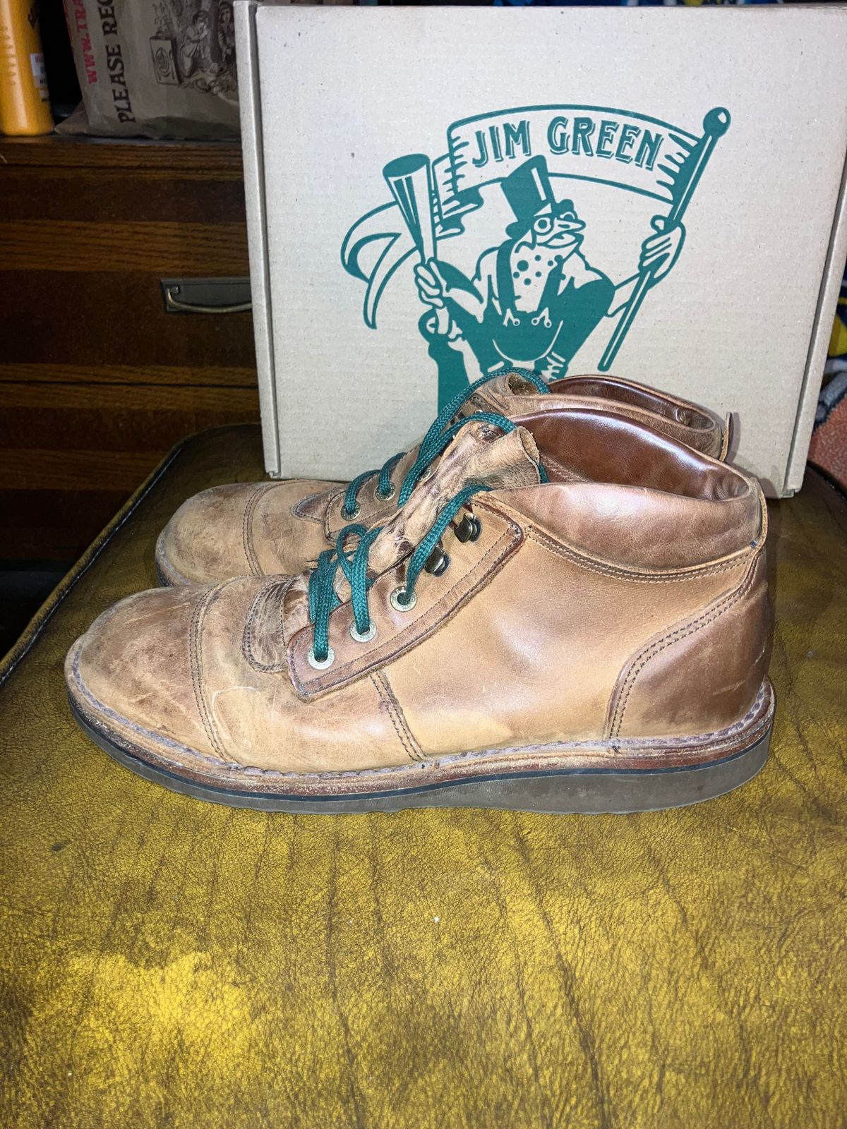 Photo by sigben59 on April 5, 2026 of the Jim Green African Ranger – Leather Midsole in Fudge Crazy Horse.