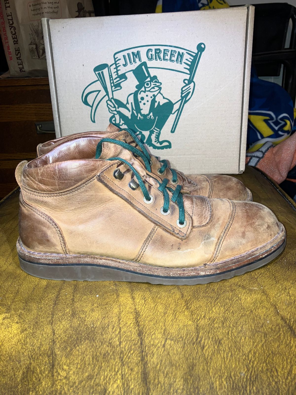 Photo by sigben59 on April 5, 2026 of the Jim Green African Ranger – Leather Midsole in Fudge Crazy Horse.