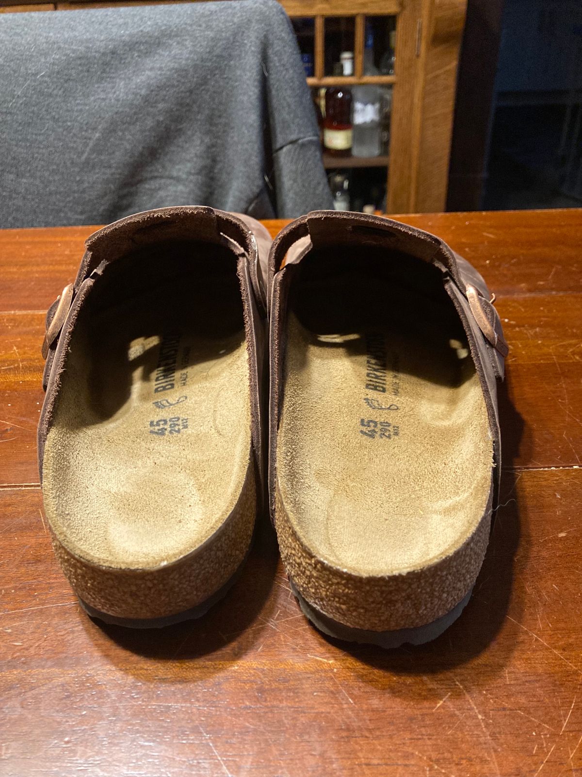 Photo by sigben59 on November 4, 2023 of the Birkenstock Boston in Habana Oiled Leather.
