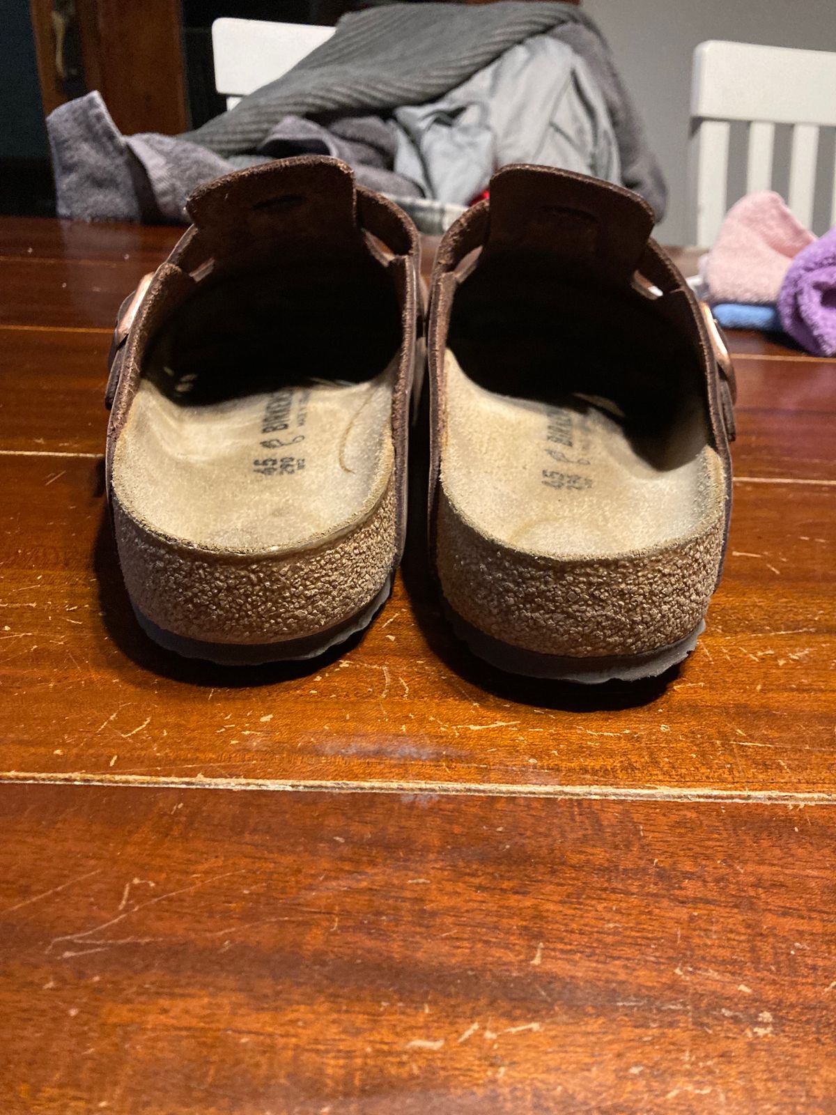 Photo by sigben59 on February 6, 2024 of the Birkenstock Boston in Habana Oiled Leather.