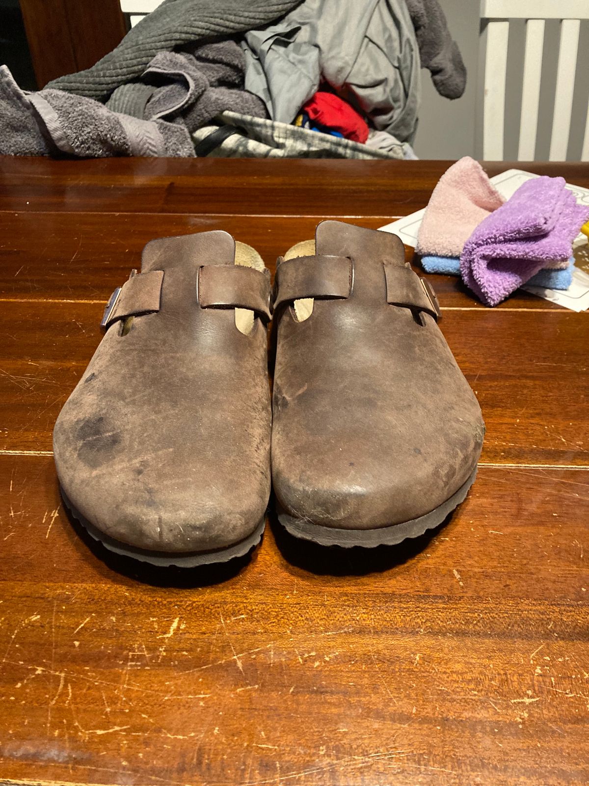 Photo by sigben59 on February 6, 2024 of the Birkenstock Boston in Habana Oiled Leather.