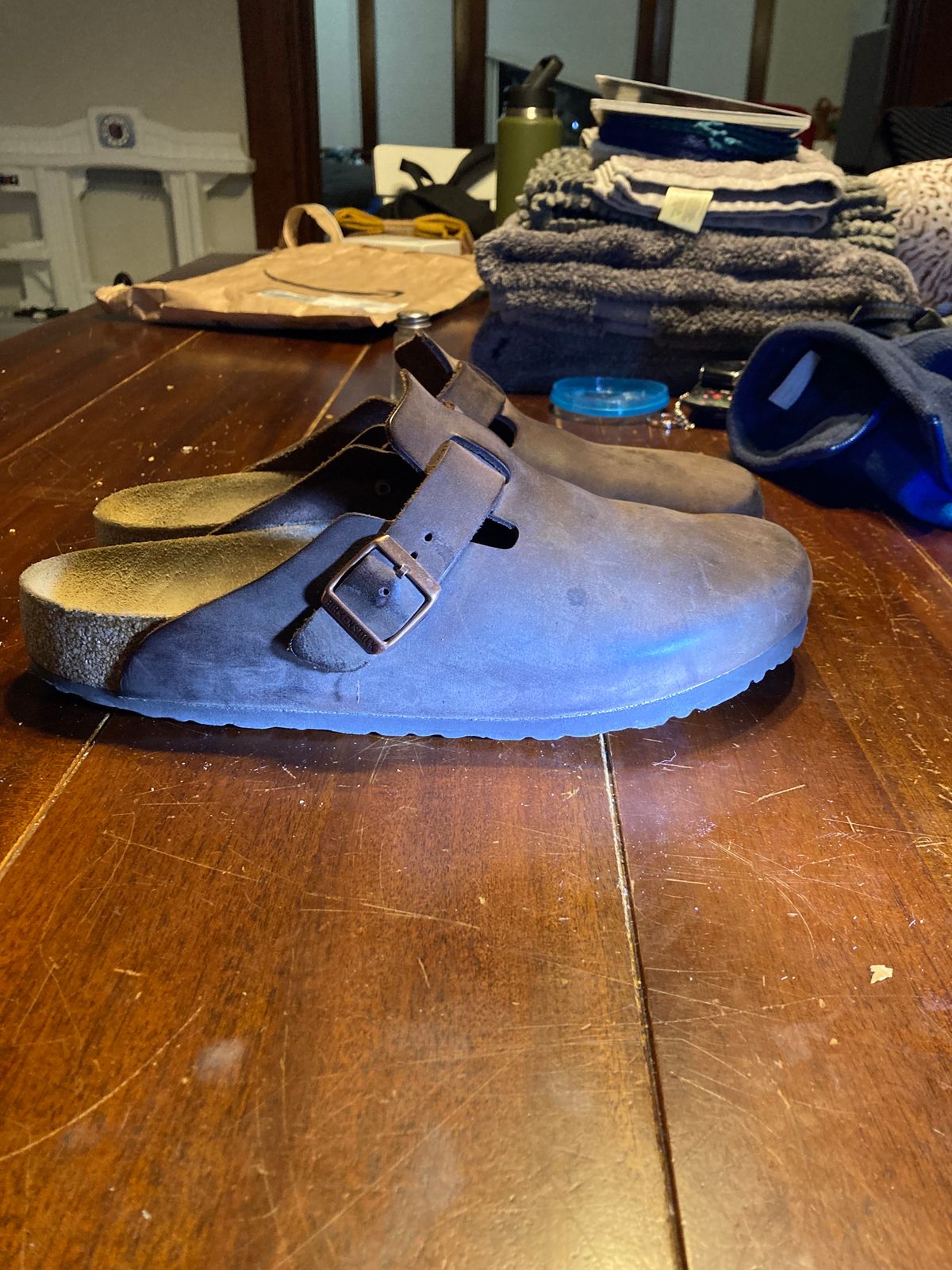 Photo by sigben59 on March 6, 2024 of the Birkenstock Boston in Habana Oiled Leather.