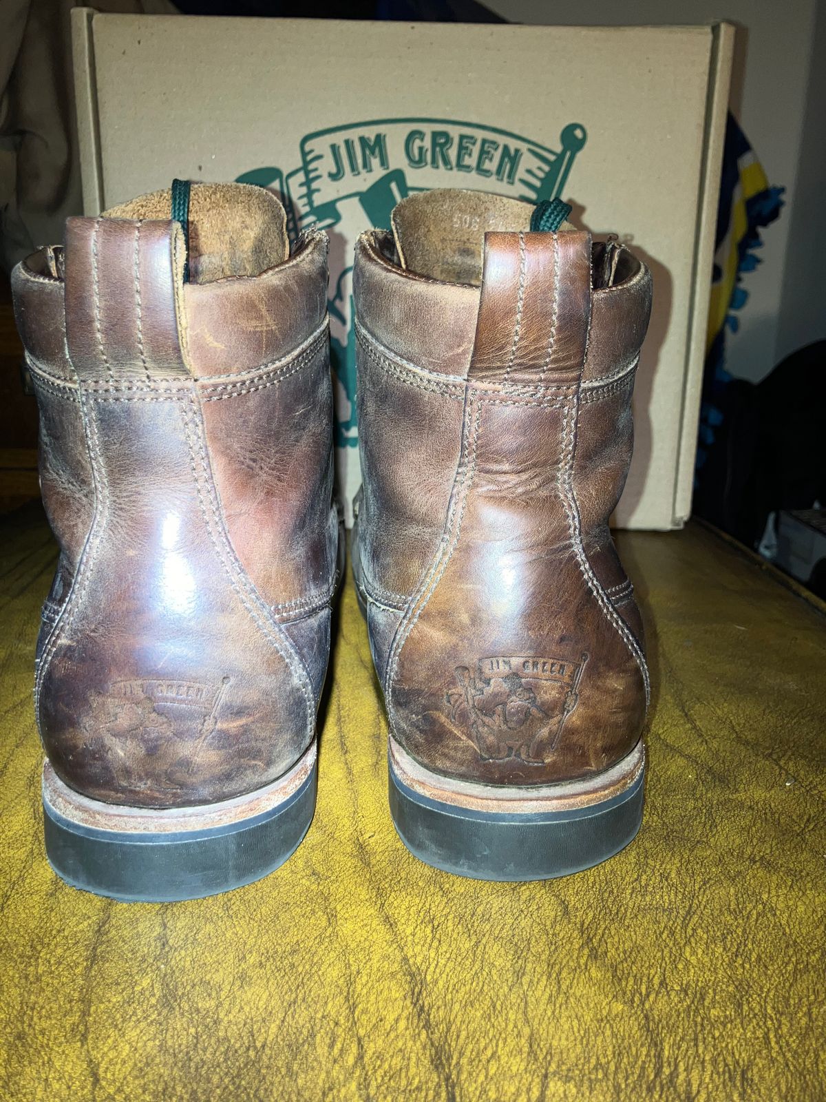 Photo by sigben59 on March 5, 2026 of the Jim Green Meander – Moc-Toe in Bronco Brown - Oily Pull Up.