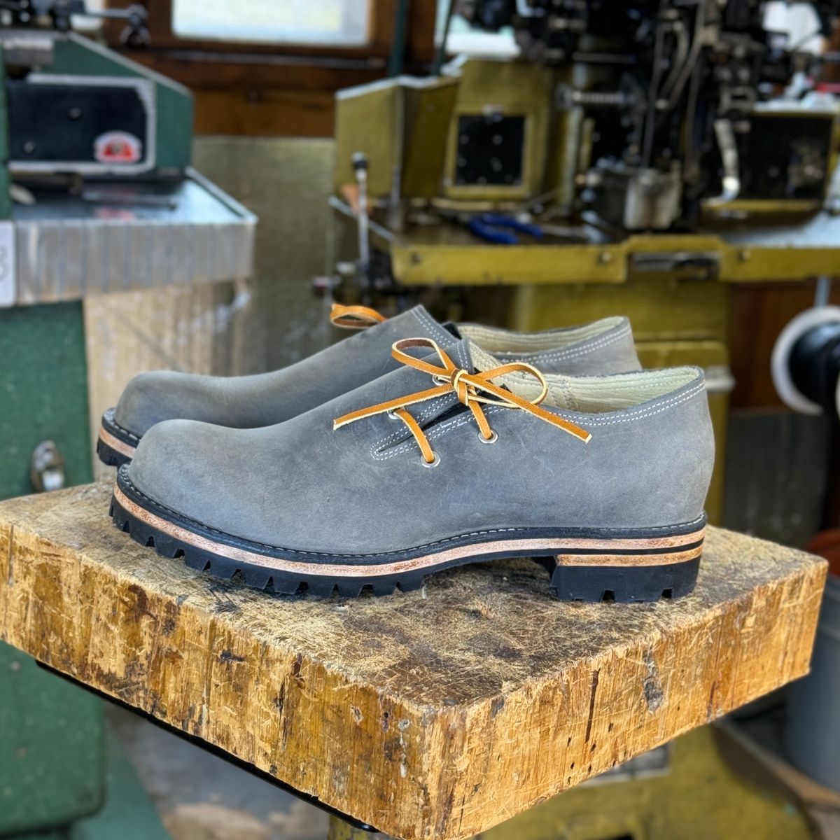 Photo by LimmerGuy on October 1, 2024 of the Peter limmer & Sons Custom Haferlschuh in Seidel Steel Gray Crazy Horse.
