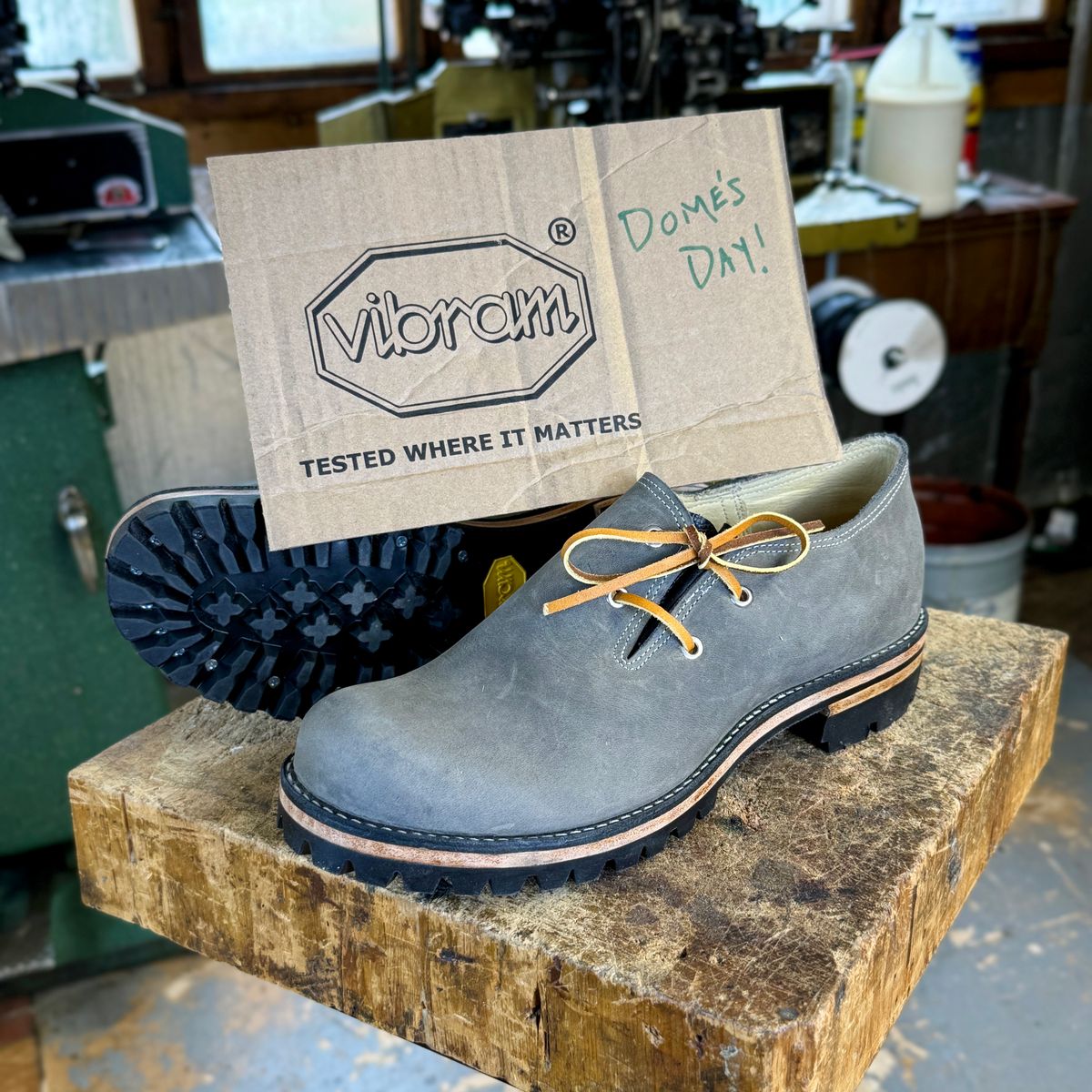 Photo by LimmerGuy on October 1, 2024 of the Peter limmer & Sons Custom Haferlschuh in Seidel Steel Gray Crazy Horse.