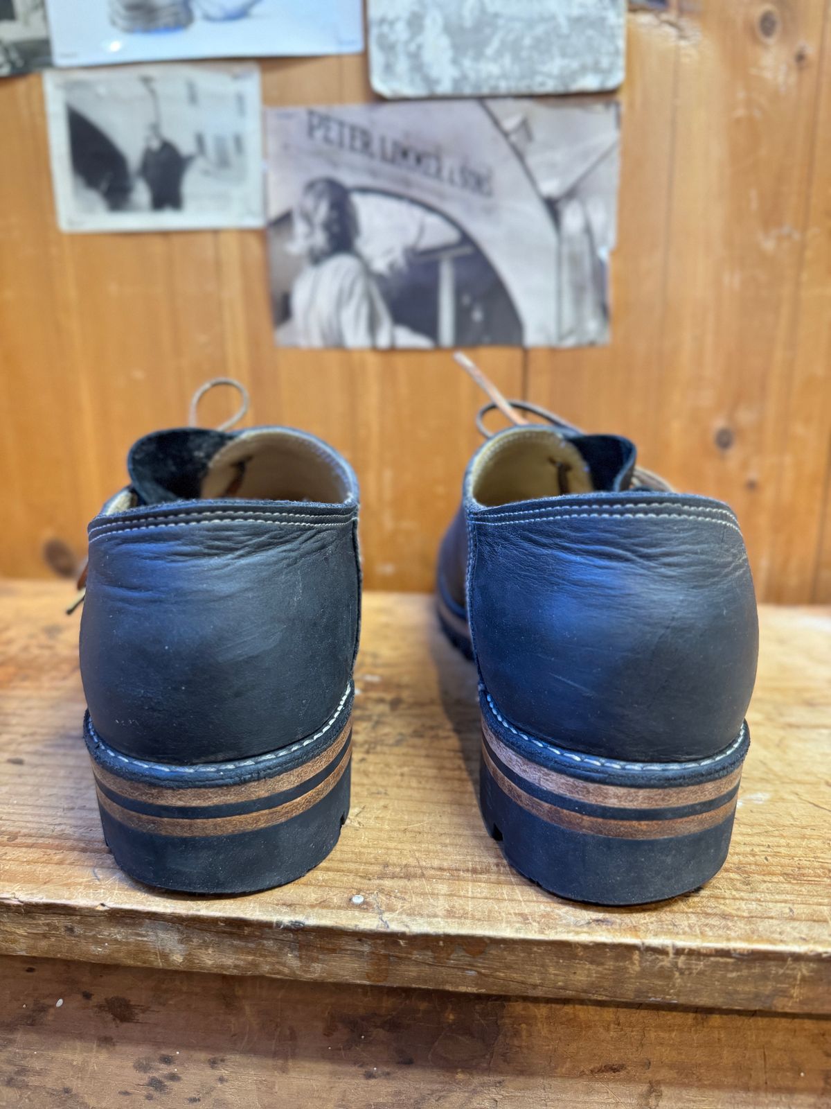 Photo by LimmerGuy on February 5, 2025 of the Peter limmer & Sons Custom Haferlschuh in Seidel Steel Gray Crazy Horse.