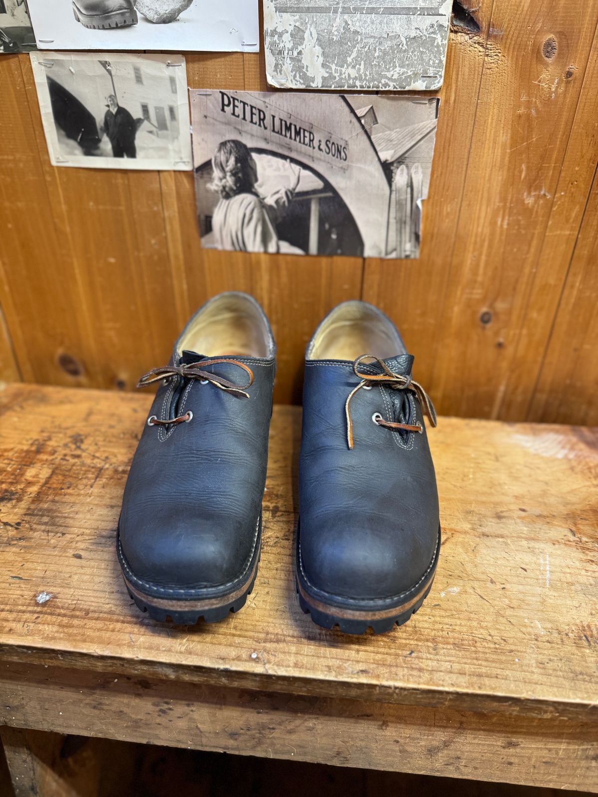 Photo by LimmerGuy on February 5, 2025 of the Peter limmer & Sons Custom Haferlschuh in Seidel Steel Gray Crazy Horse.