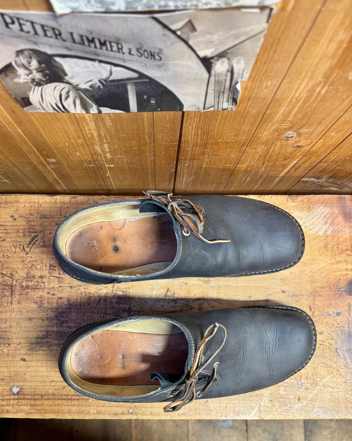 Photo by LimmerGuy on February 5, 2025 of the Peter limmer & Sons Custom Haferlschuh in Seidel Steel Gray Crazy Horse.