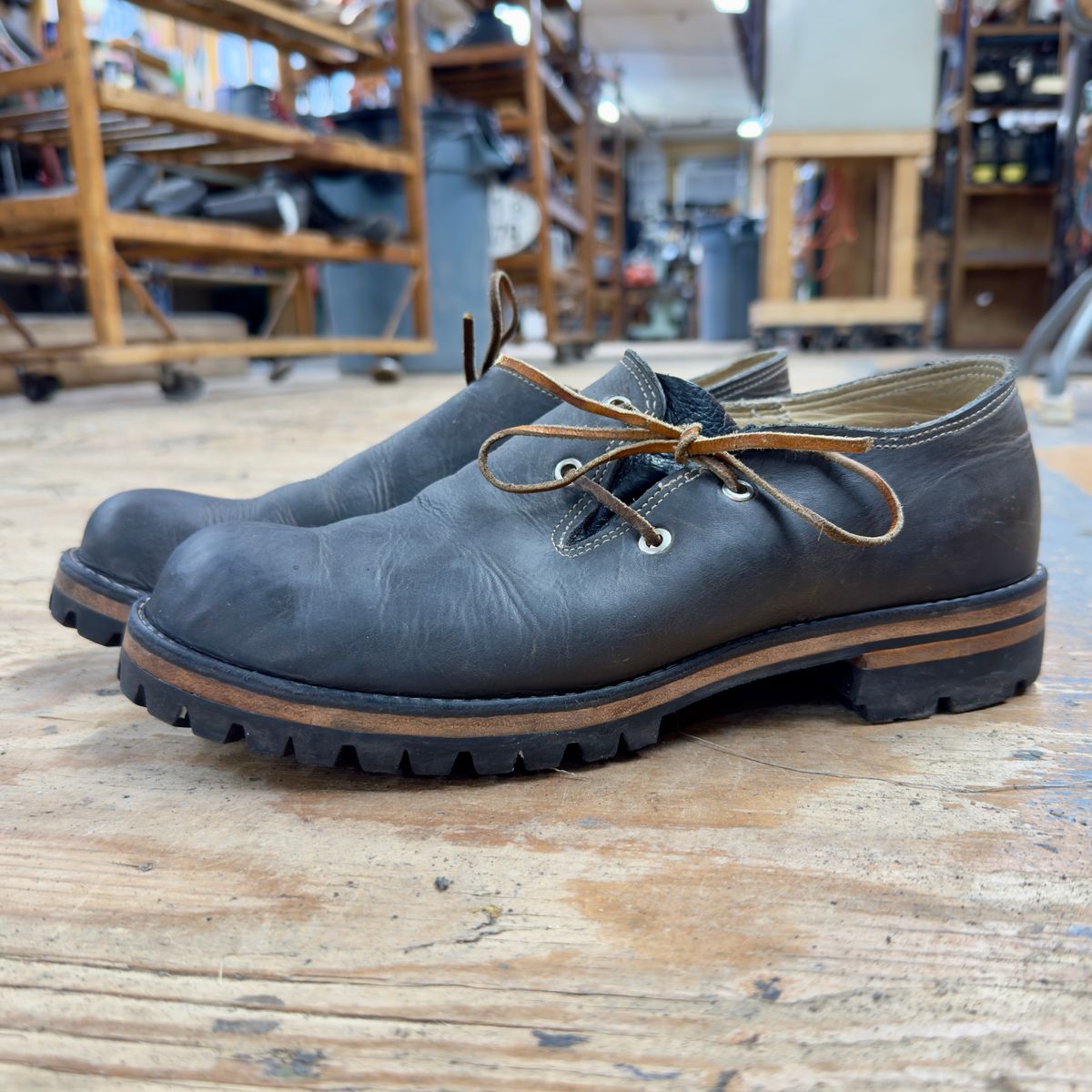 Photo by LimmerGuy on March 4, 2025 of the Peter limmer & Sons Custom Haferlschuh in Seidel Steel Gray Crazy Horse.