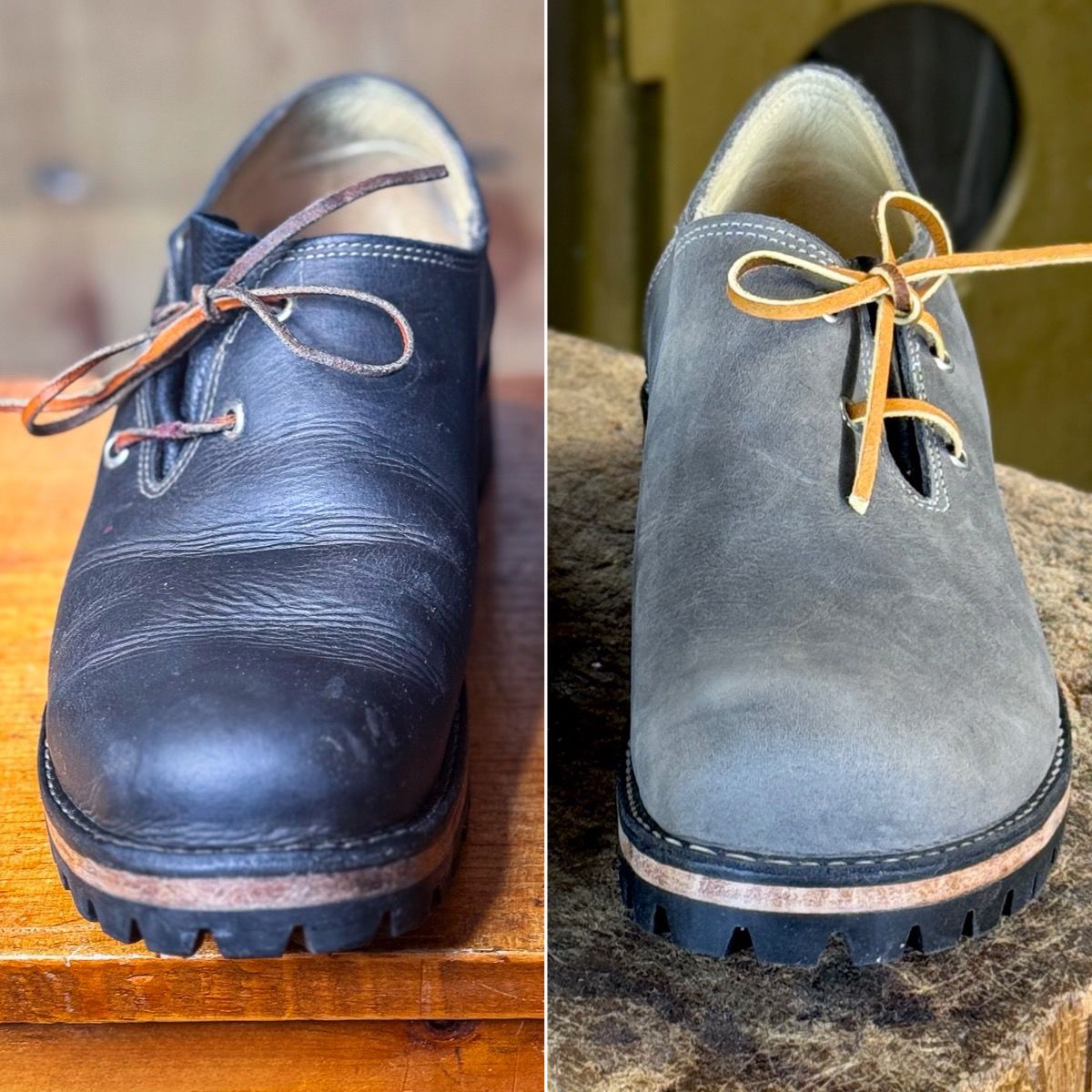 Photo by LimmerGuy on April 4, 2025 of the Peter limmer & Sons Custom Haferlschuh in Seidel Steel Gray Crazy Horse.