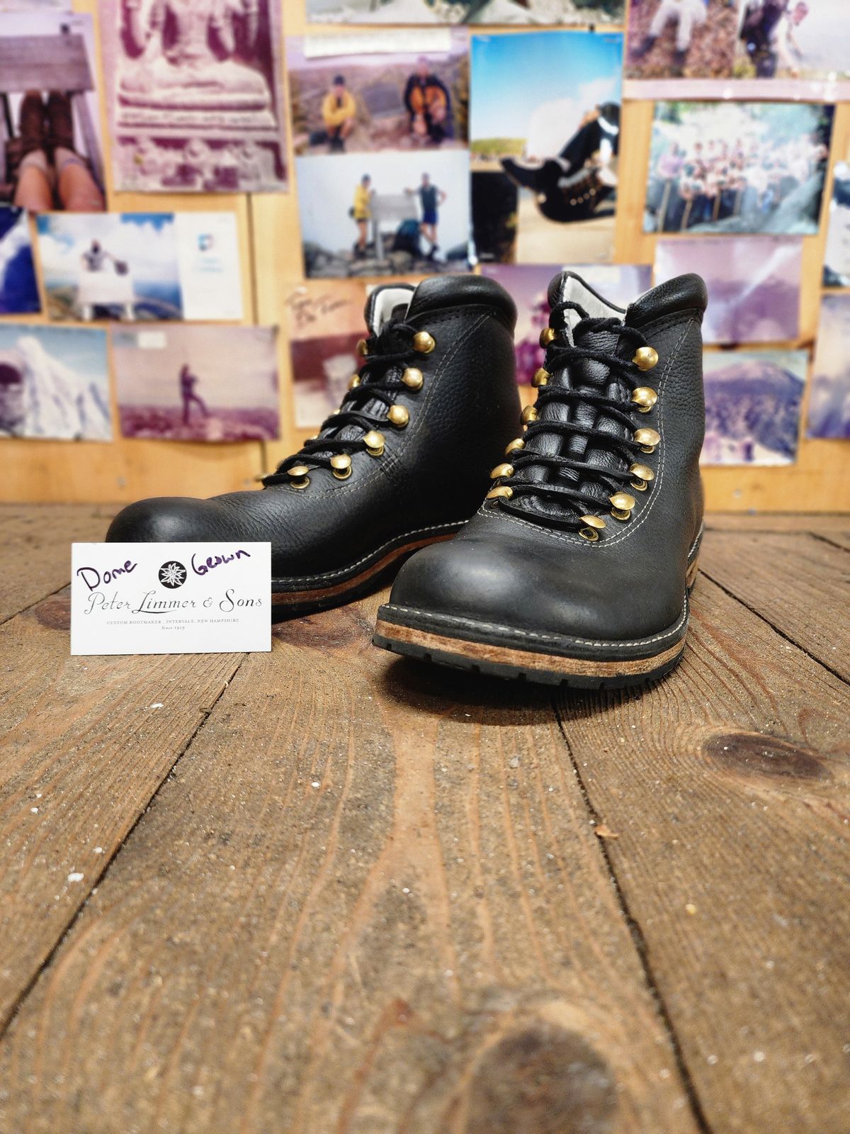 Photo by LimmerGuy on November 2, 2023 of the Peter Limmer & Sons Custom Model in Seidel Raindance: Limmer Edition.