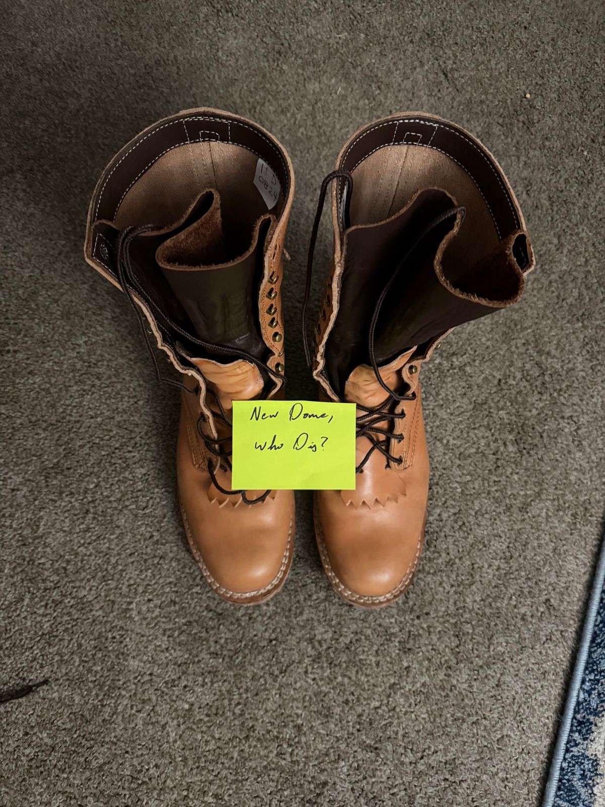 Photo by jayandhisboots on October 1, 2025 of the Frank's Boots Front Range in Wickett & Craig Natural Veg Tan.