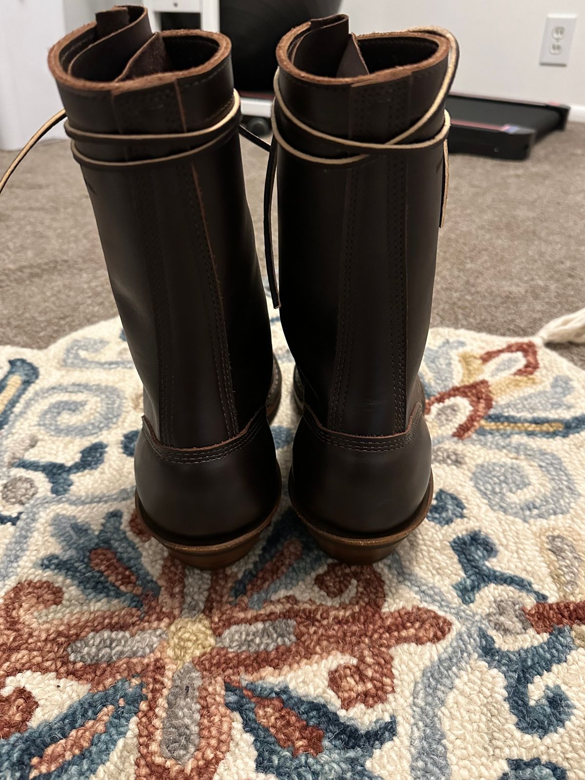 Photo by jayandhisboots on October 1, 2024 of the White's Packer Pointed Toe in Seidel Brown Dress.