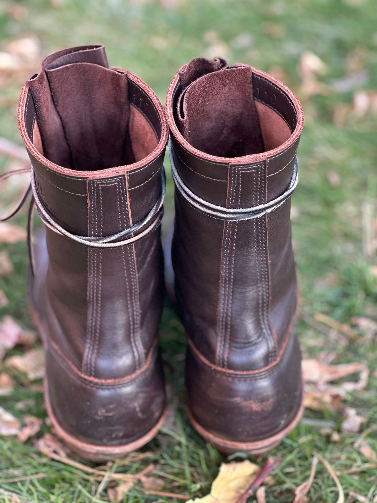 Photo by jayandhisboots on December 1, 2024 of the White's Packer Pointed Toe in Seidel Brown Dress.