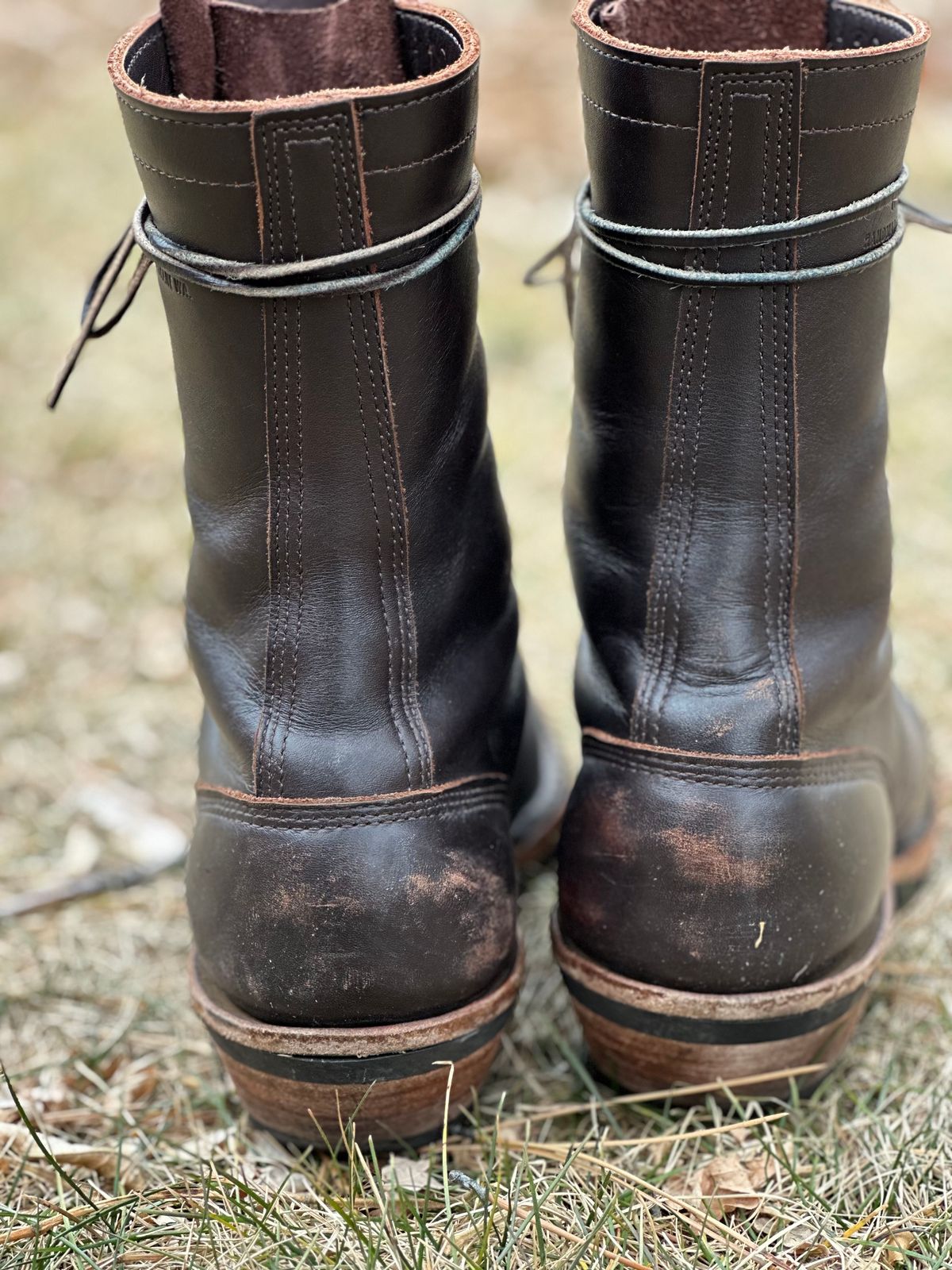Photo by jayandhisboots on February 2, 2025 of the White's Packer Pointed Toe in Seidel Brown Dress.
