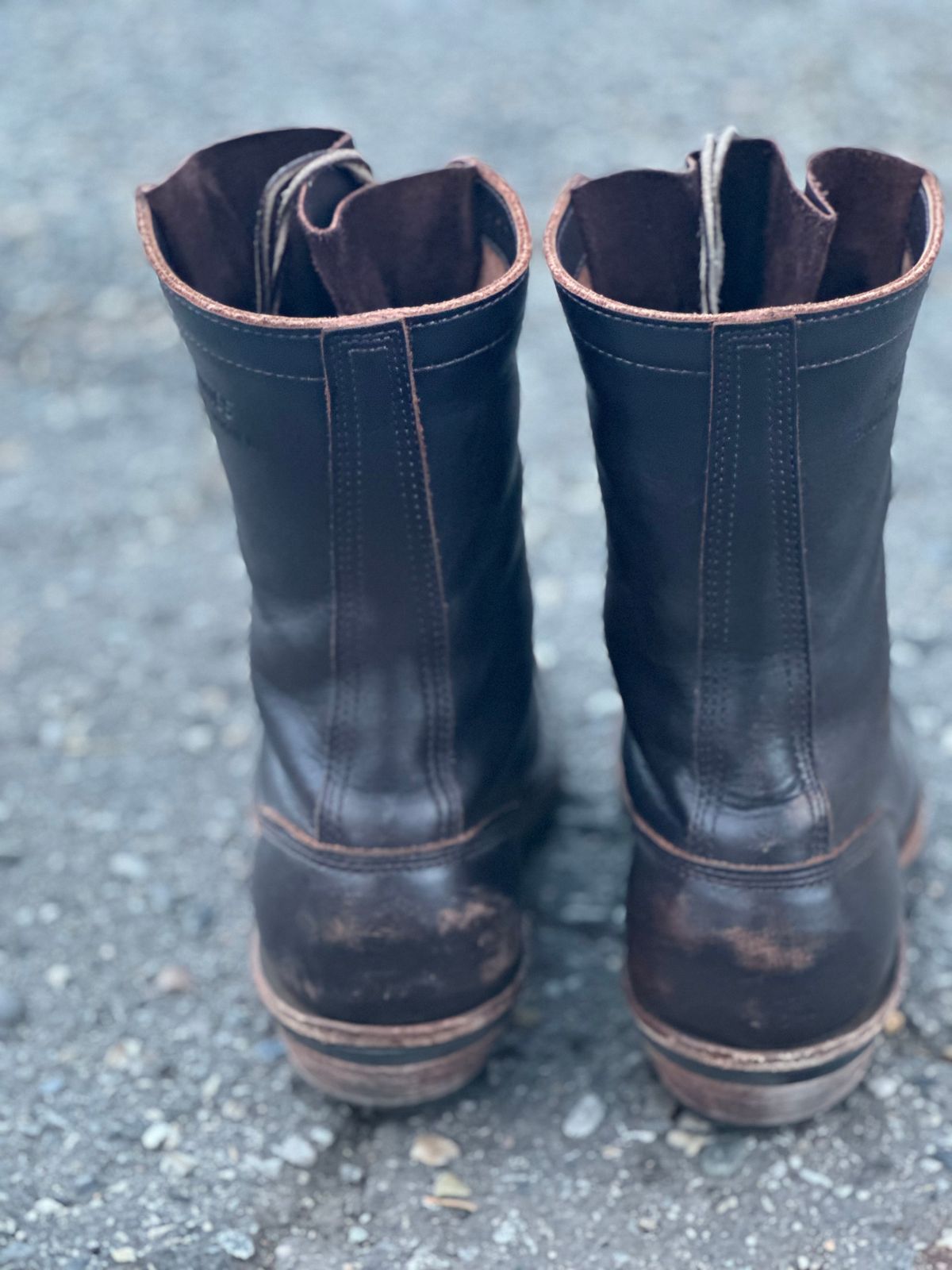 Photo by jayandhisboots on March 3, 2025 of the White's Packer Pointed Toe in Seidel Brown Dress.