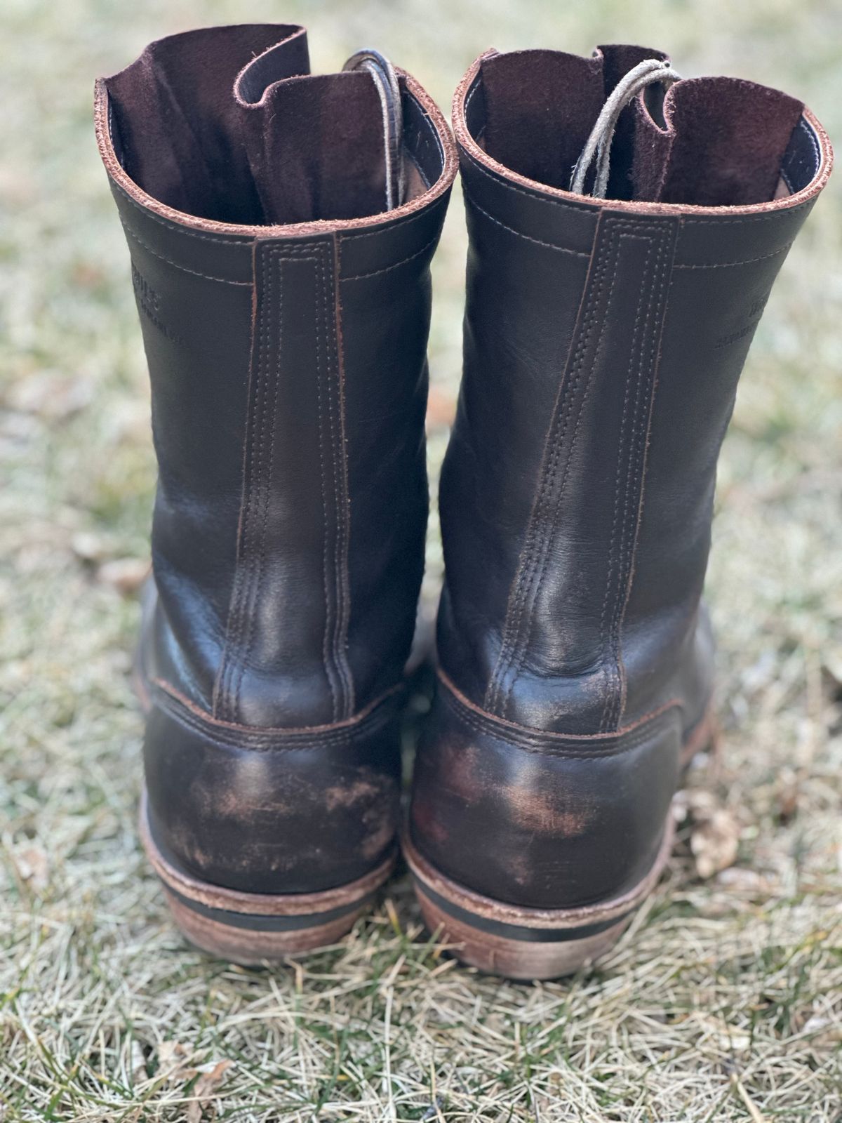 Photo by jayandhisboots on March 3, 2025 of the White's Packer Pointed Toe in Seidel Brown Dress.
